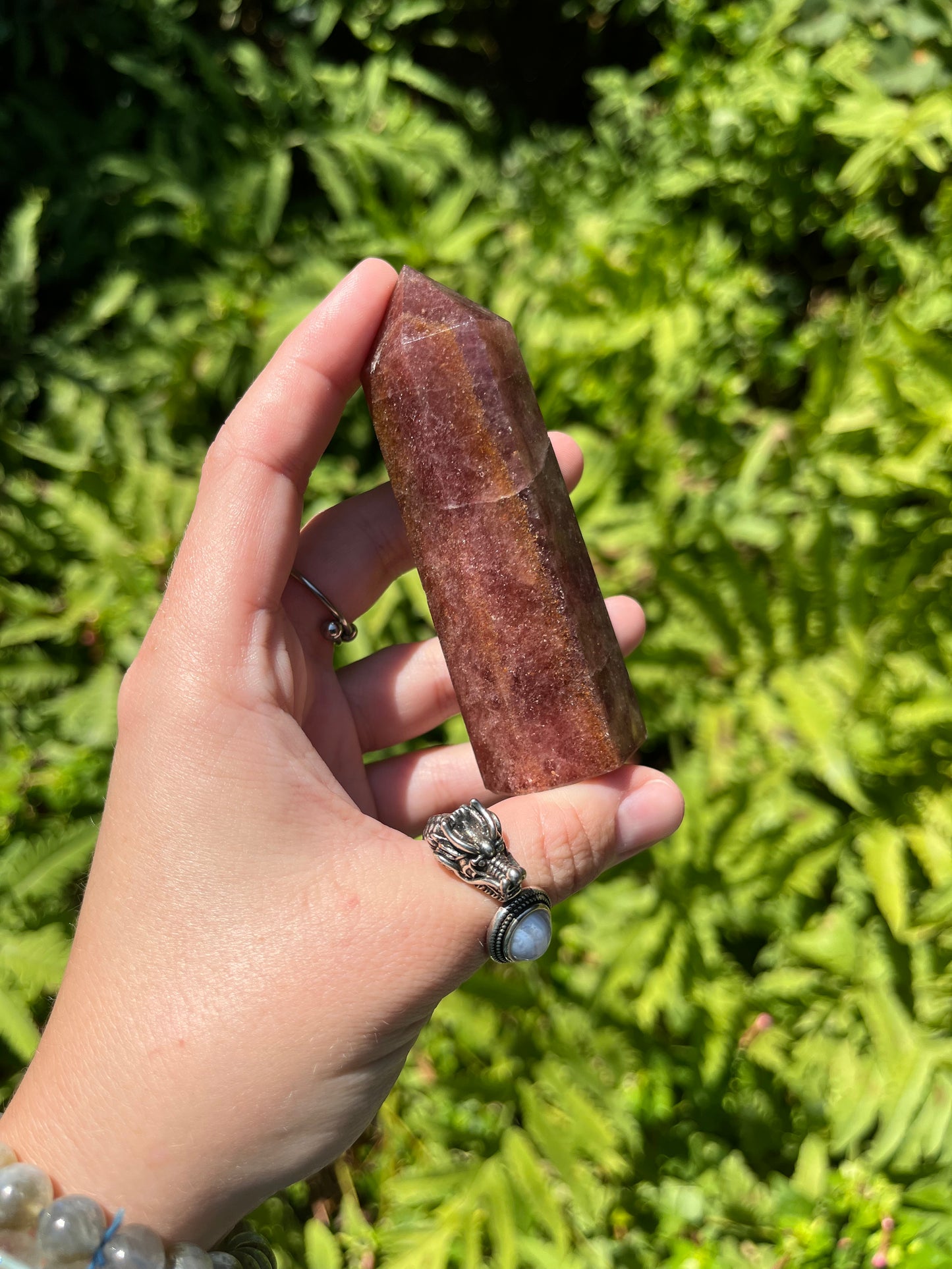 Strawberry Quartz Points