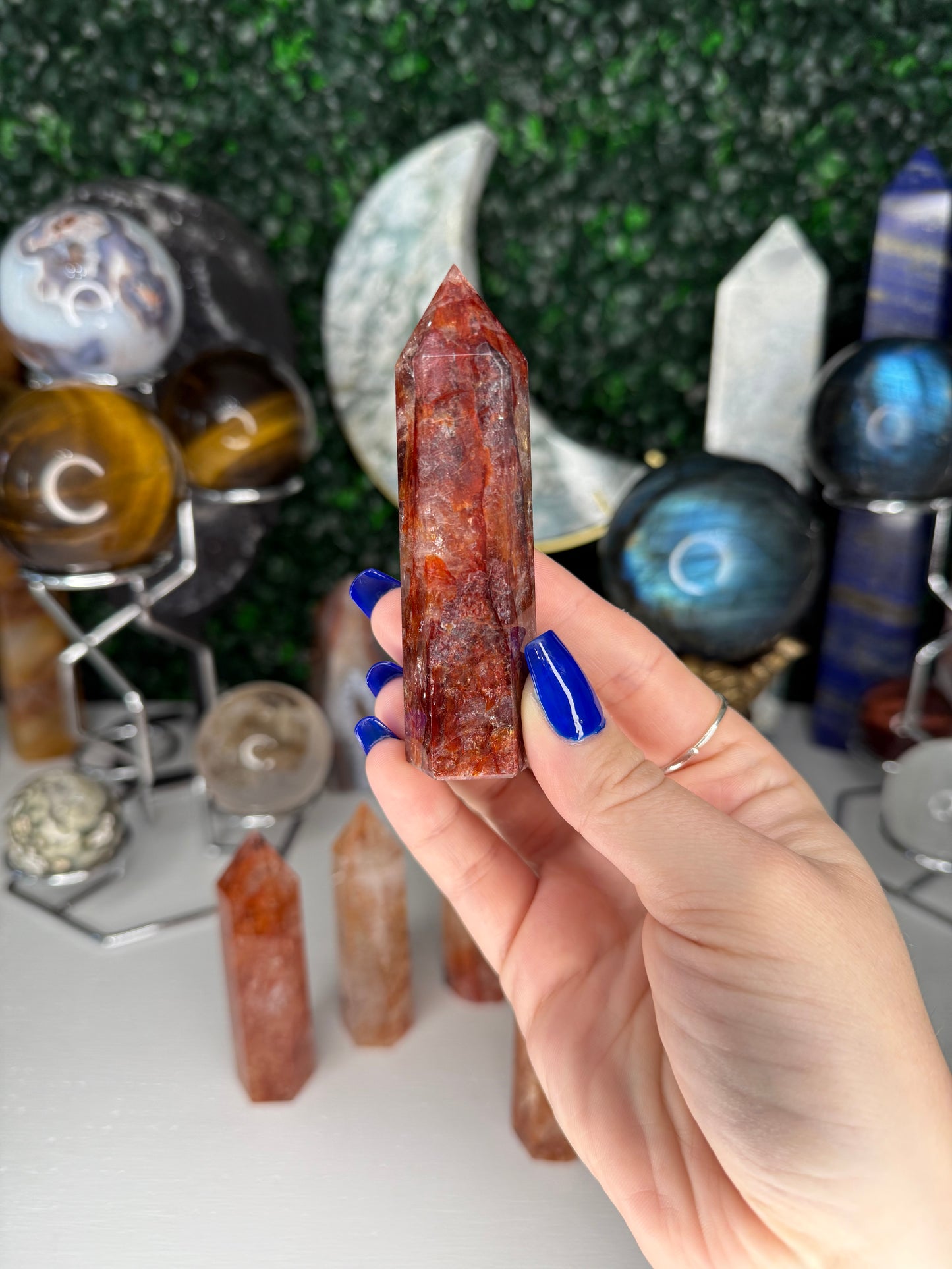 Fire Quartz Points