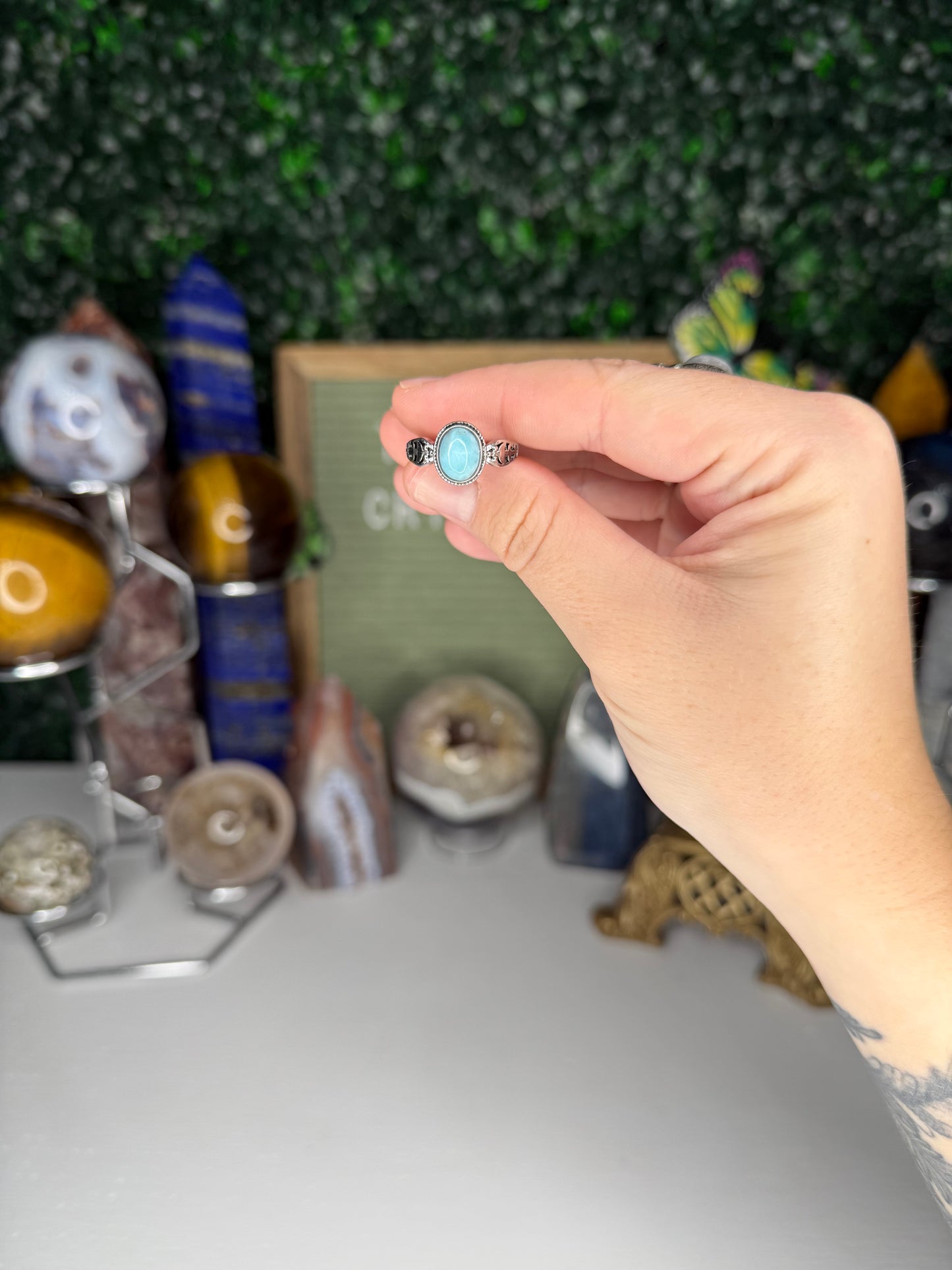 Larimar Rings