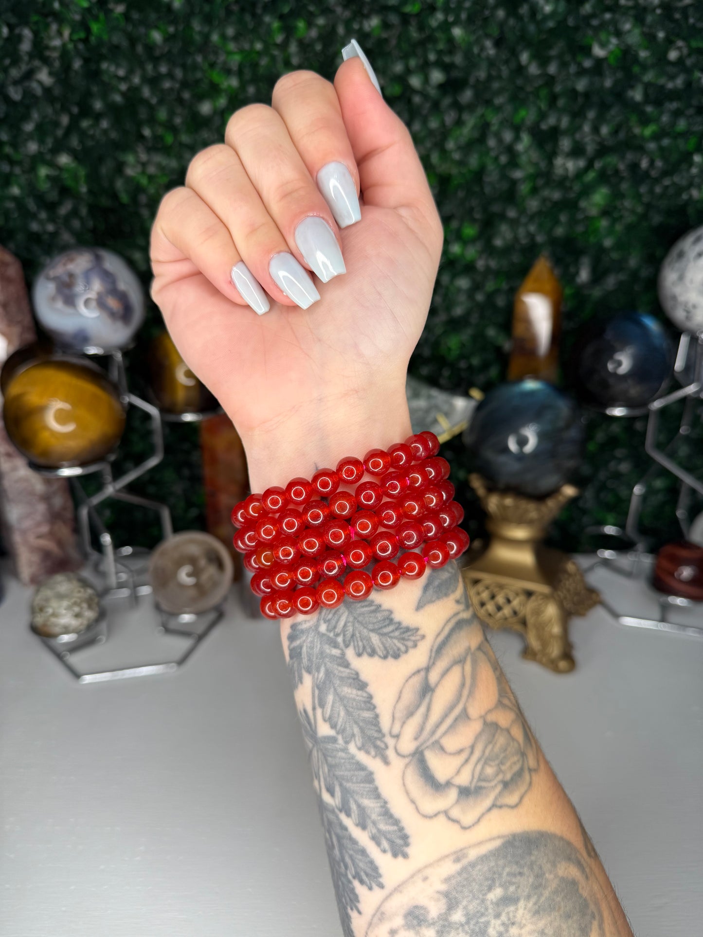 Red Agate Bracelets