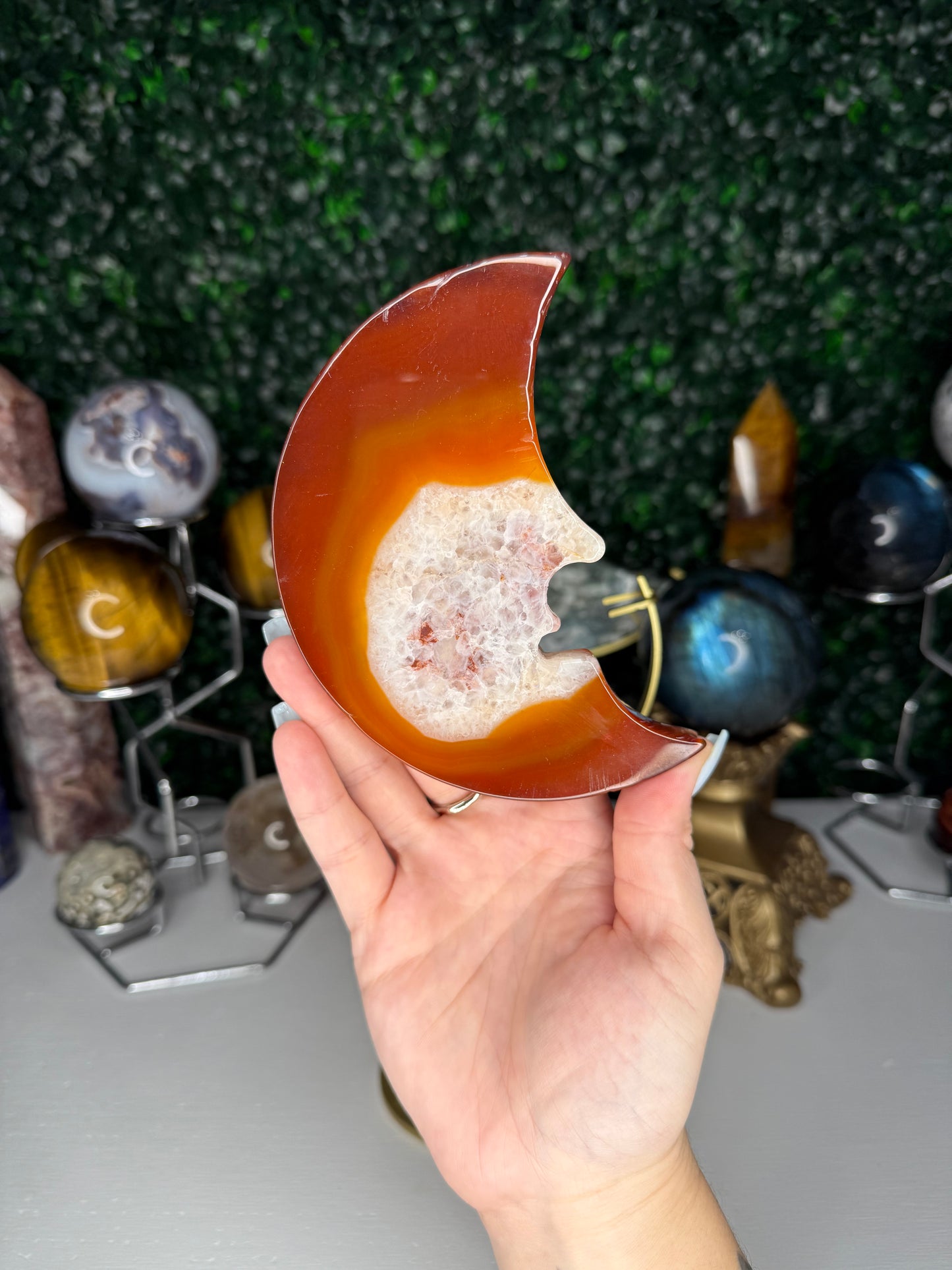 Carnelian Moon Face