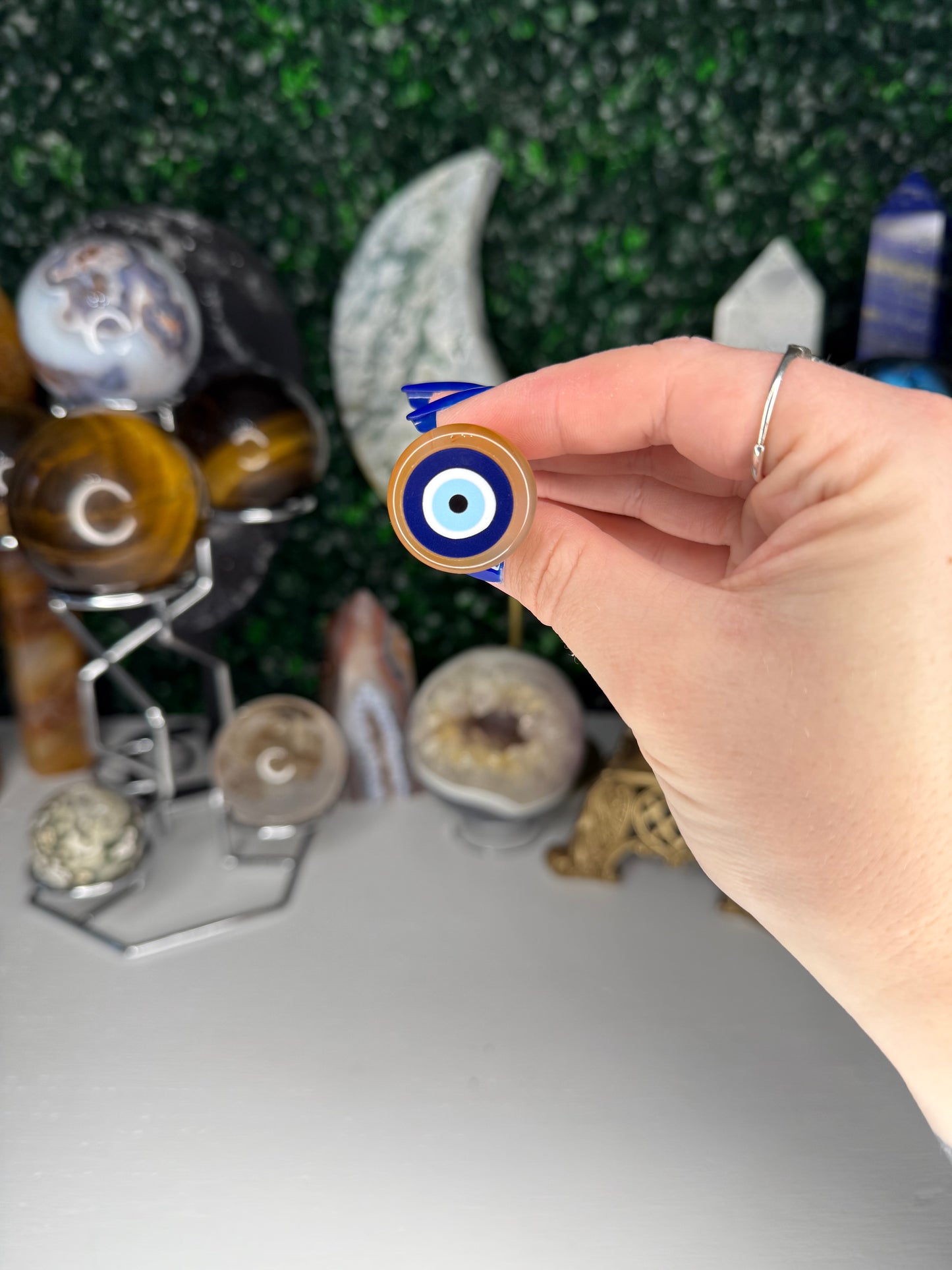 Carnelian Evil Eye Vent Clips