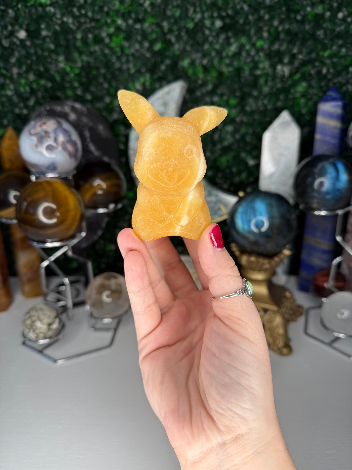 Orange Calcite Pikachus