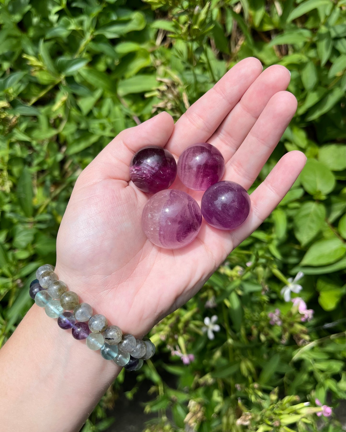 Mini Fluorite Spheres