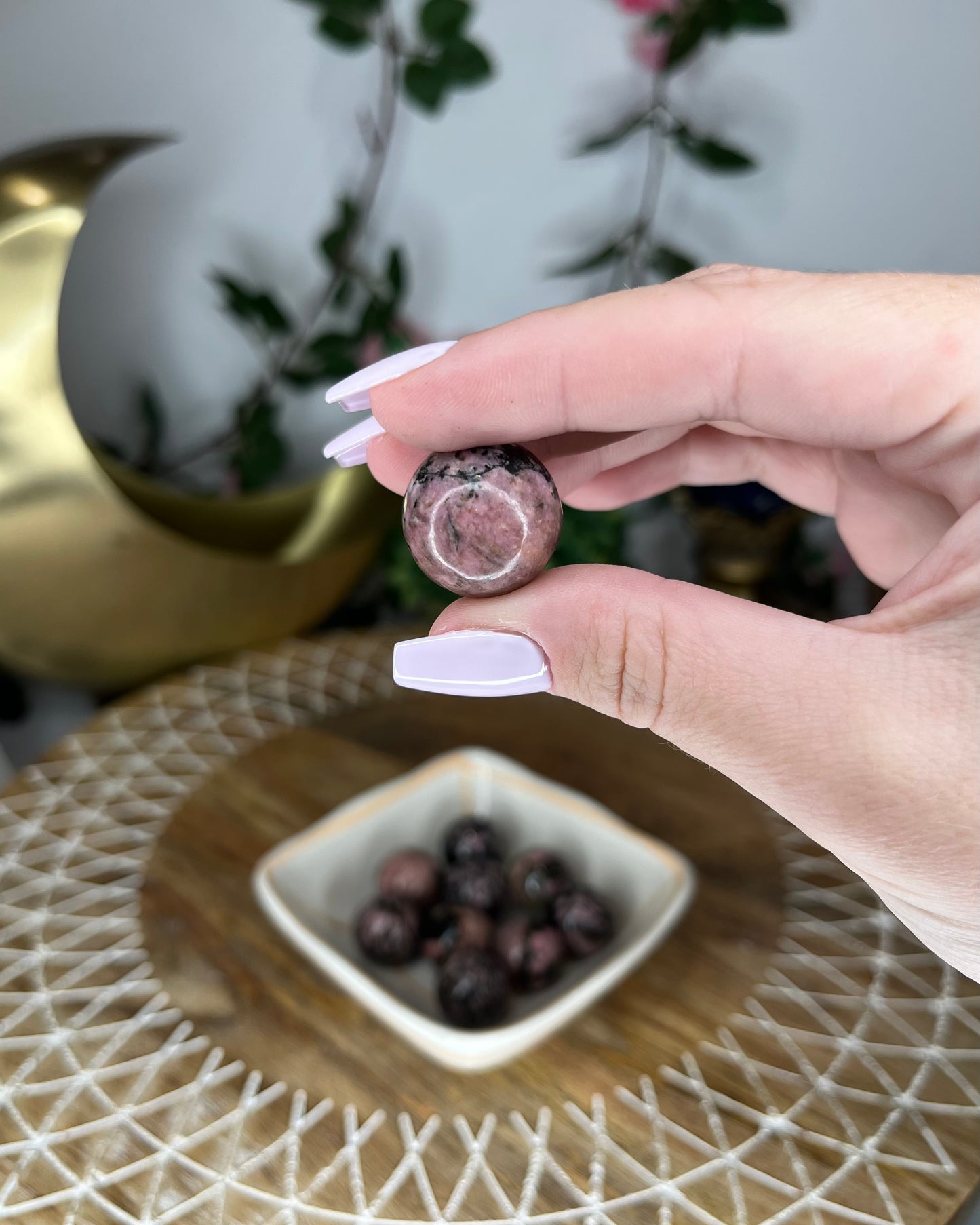 Mini Rhodonite Spheres