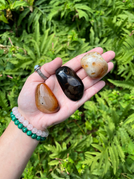 Sardonyx Palm Stones