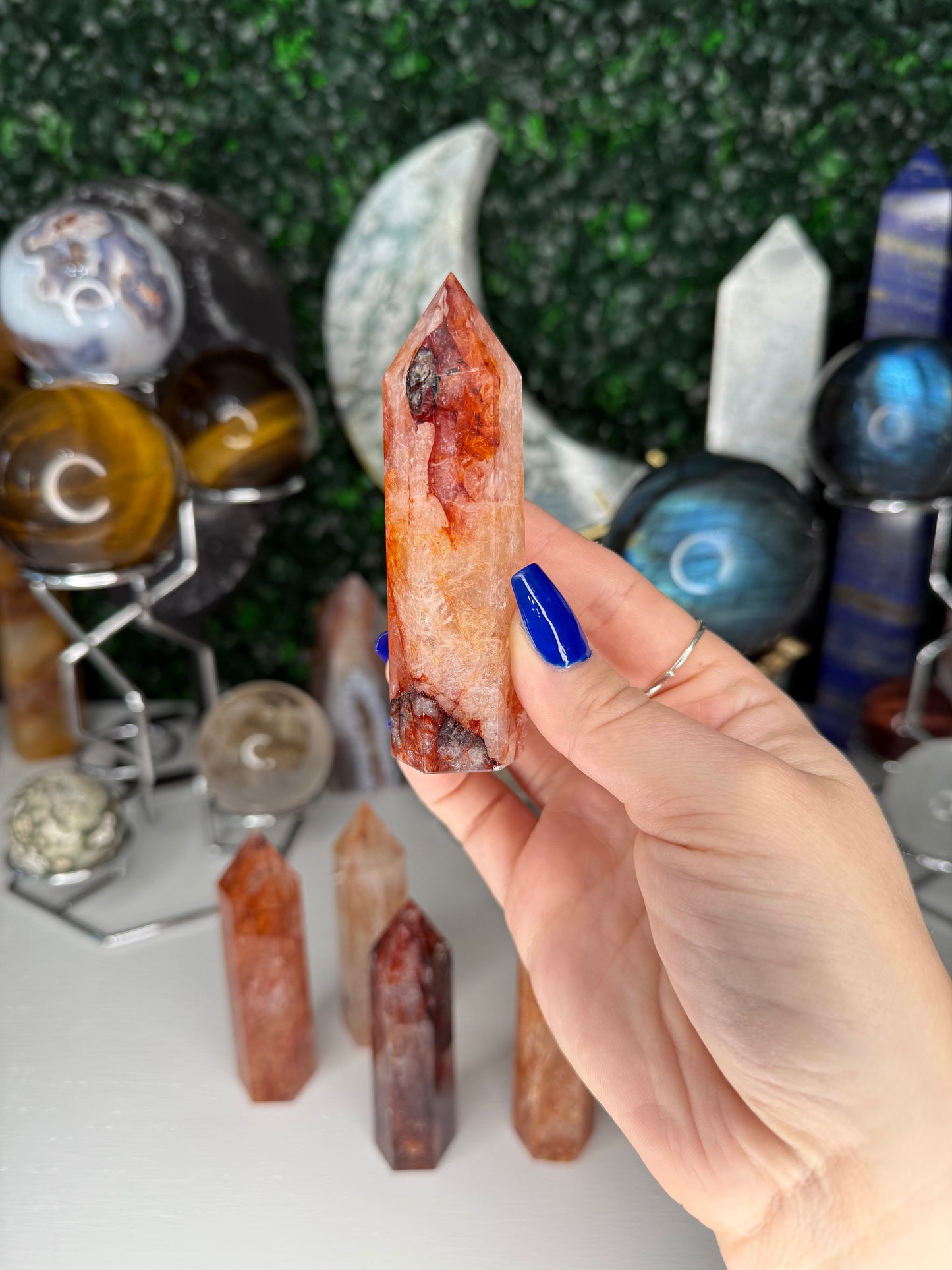 Fire Quartz Points