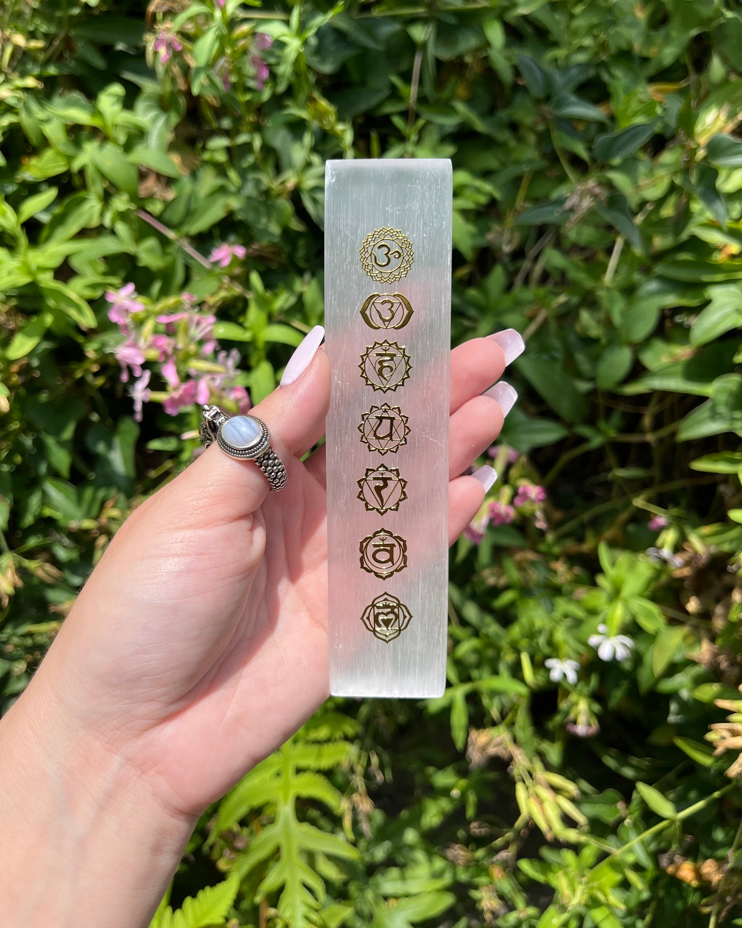 Selenite Chakra Charging Plates