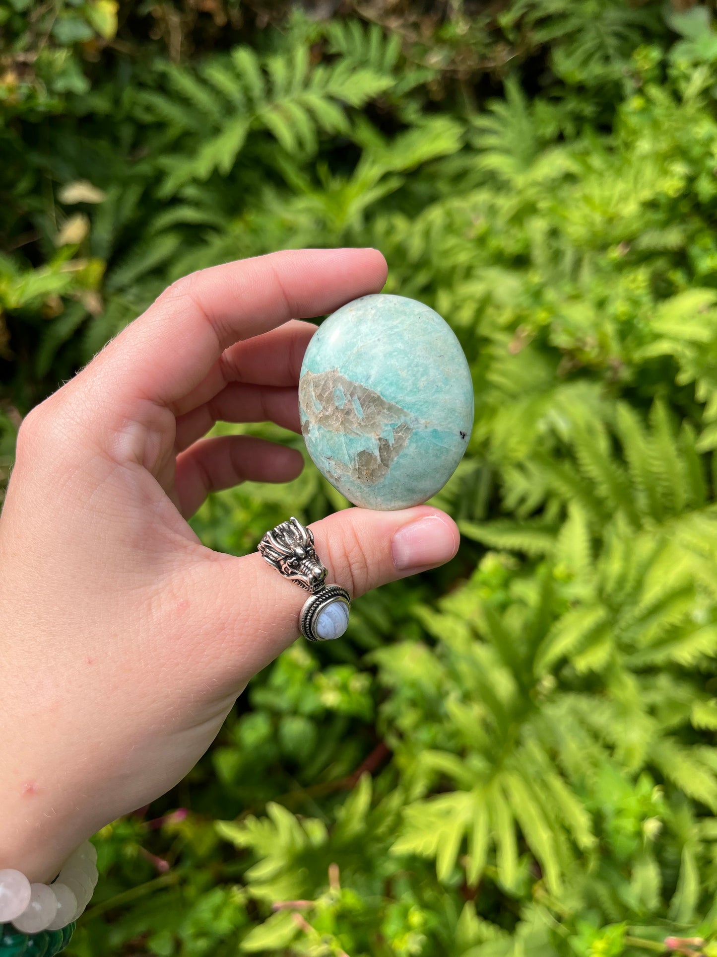 Amazonite Palm Stones