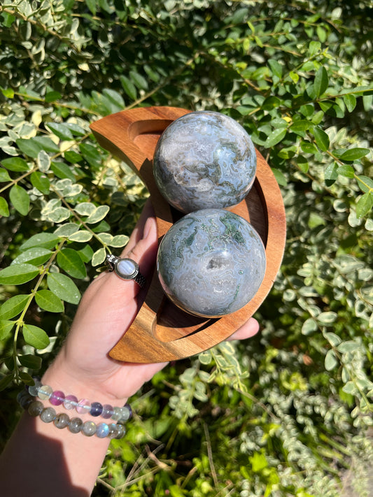 Moss Agate Spheres