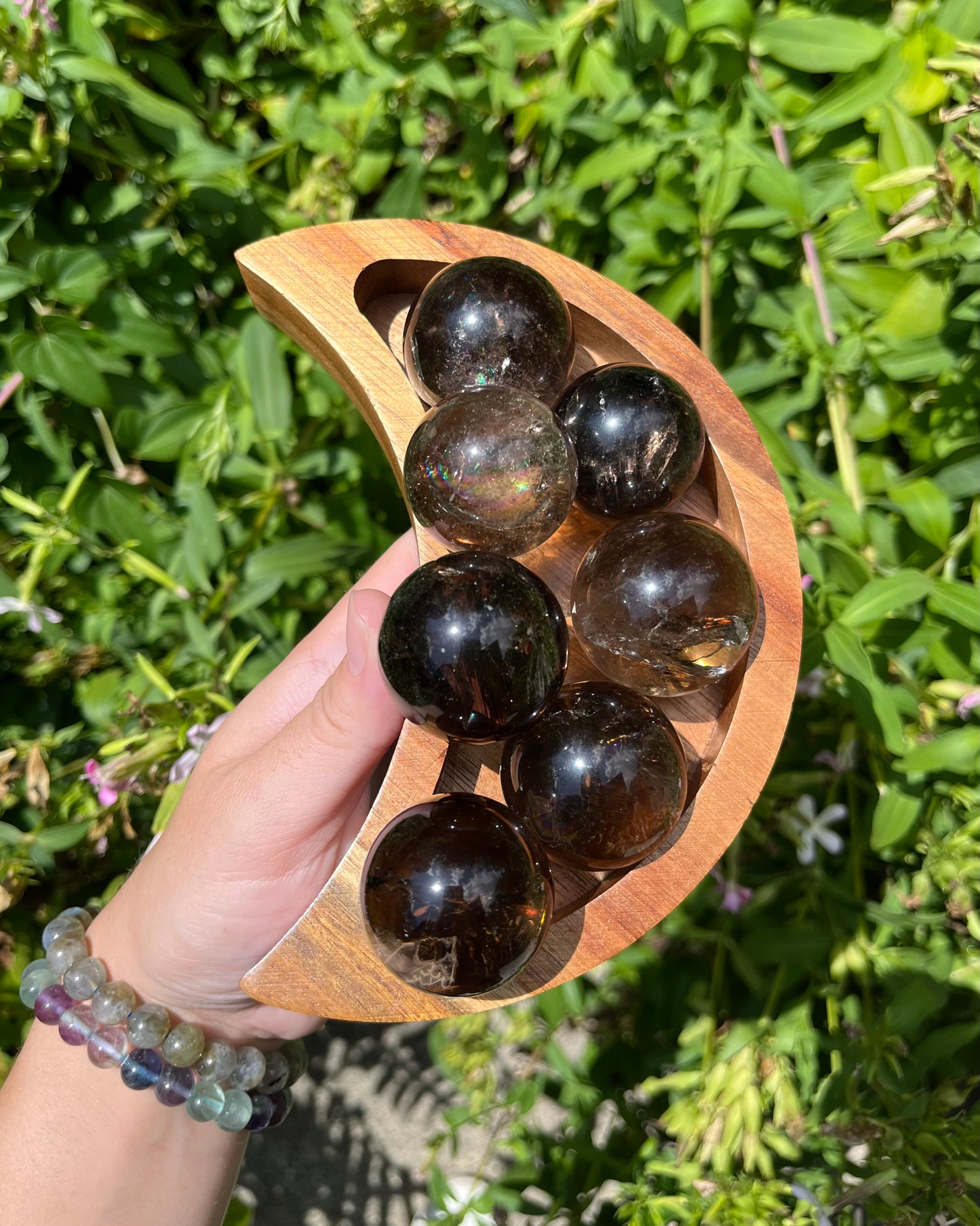 Smoky Quartz Spheres