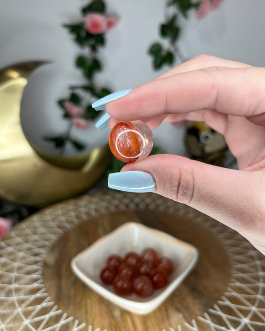 Mini Fire Quartz Spheres