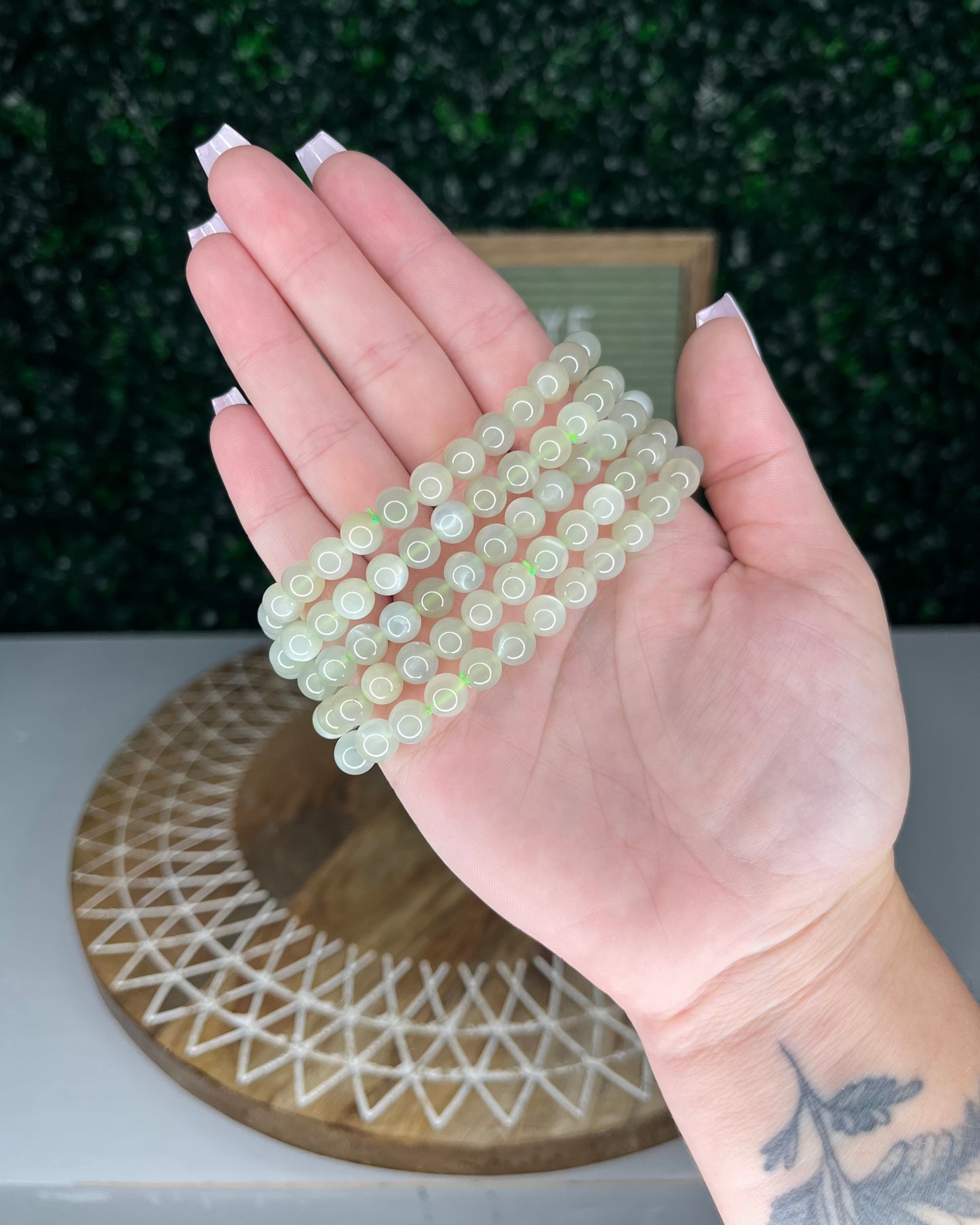 Green Moonstone Bracelets