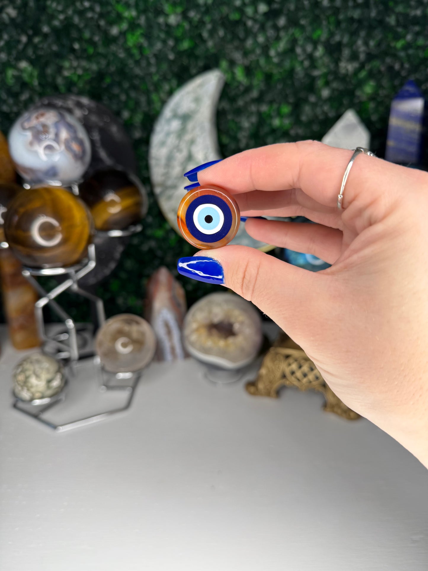 Carnelian Evil Eye Vent Clips