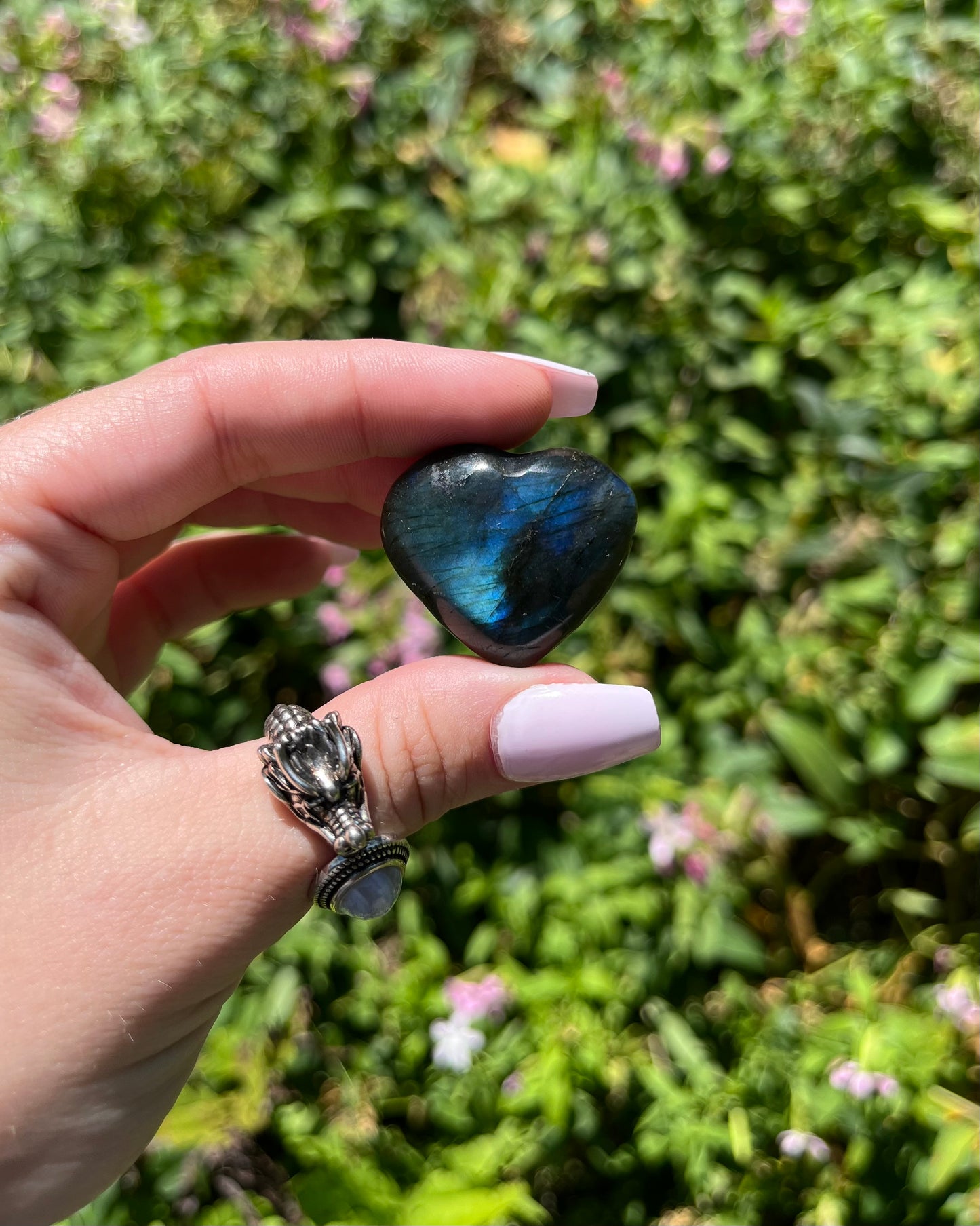 Labradorite Hearts