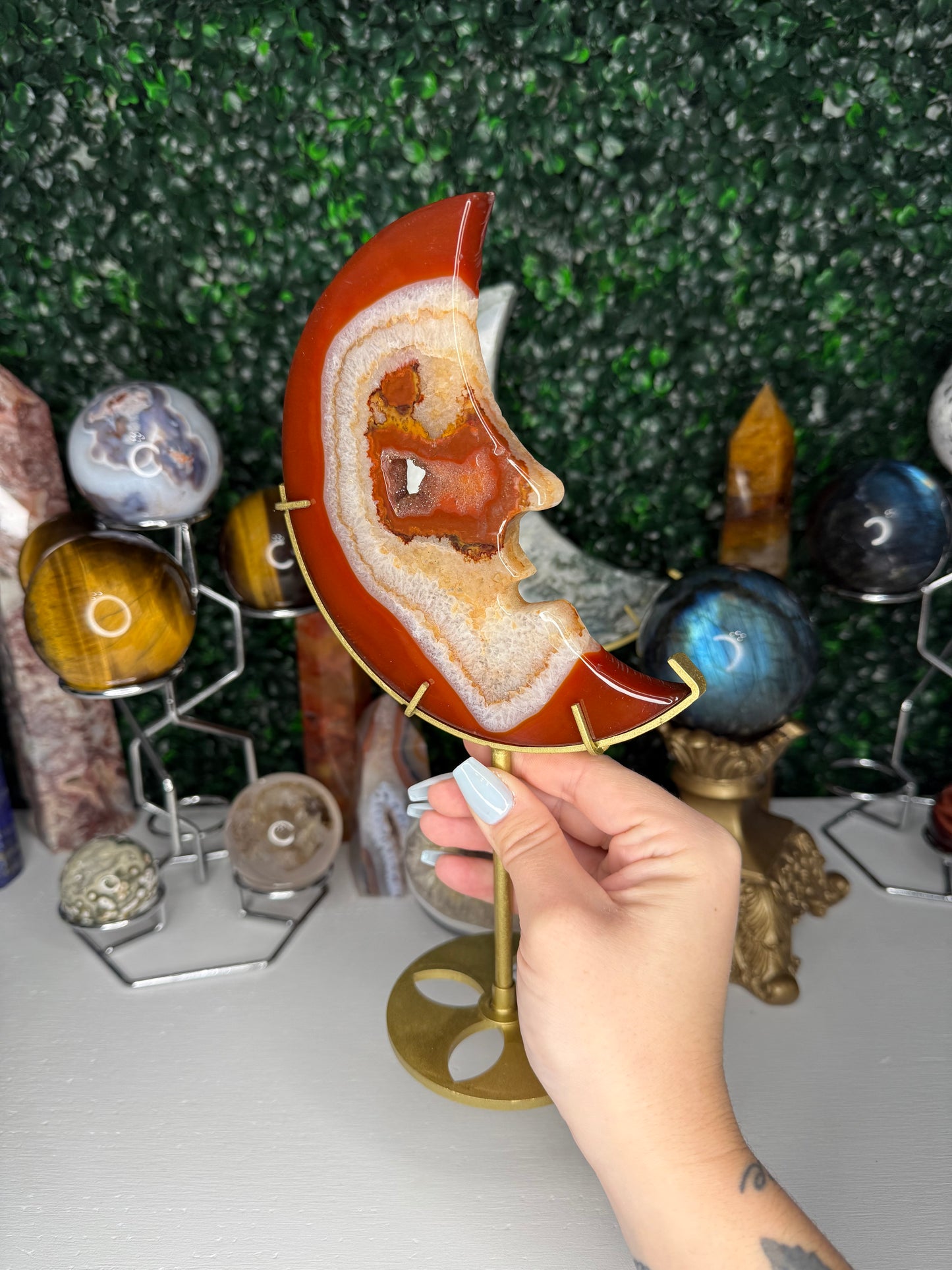 Carnelian Moon Face