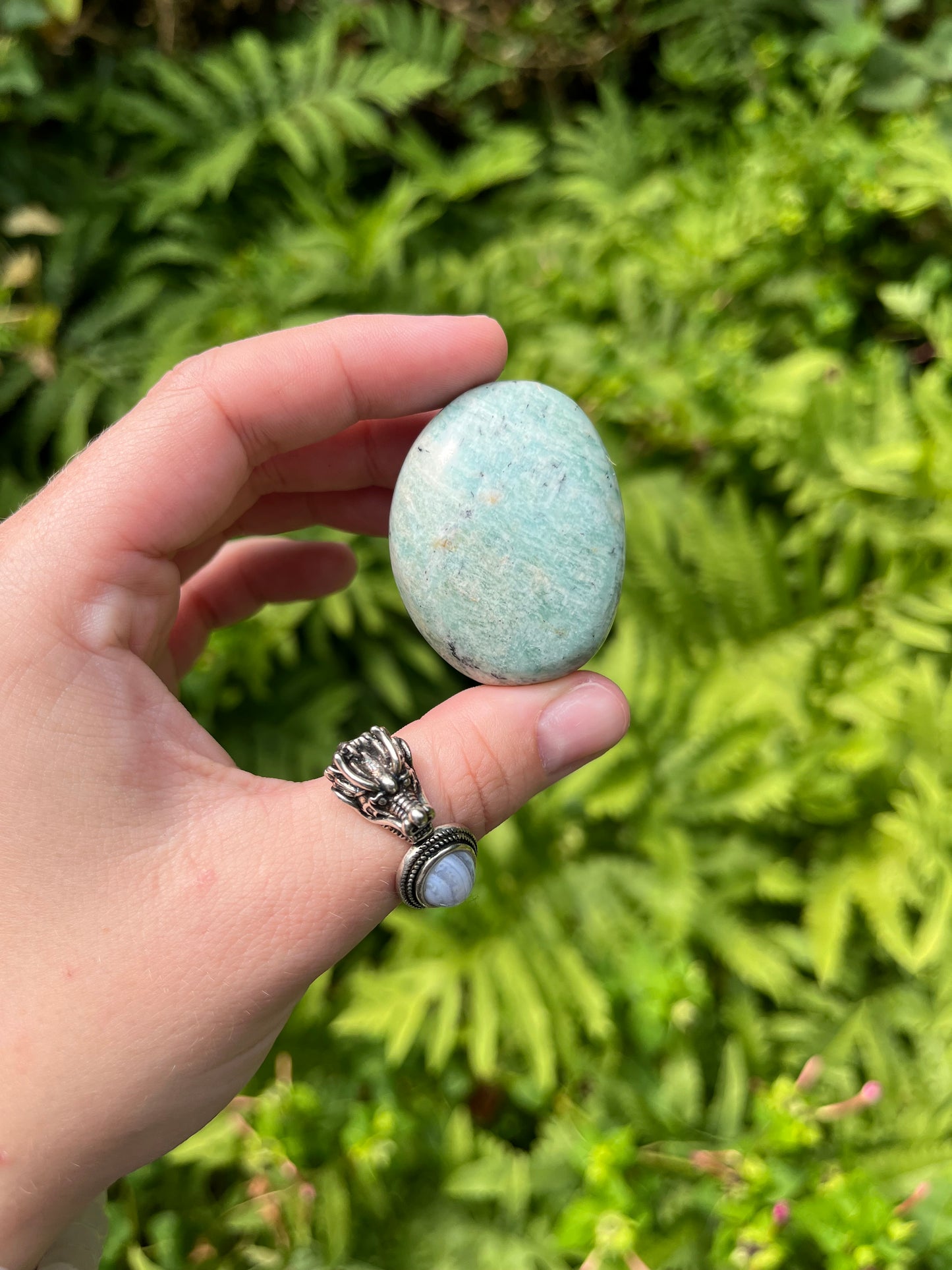 Amazonite Palm Stones