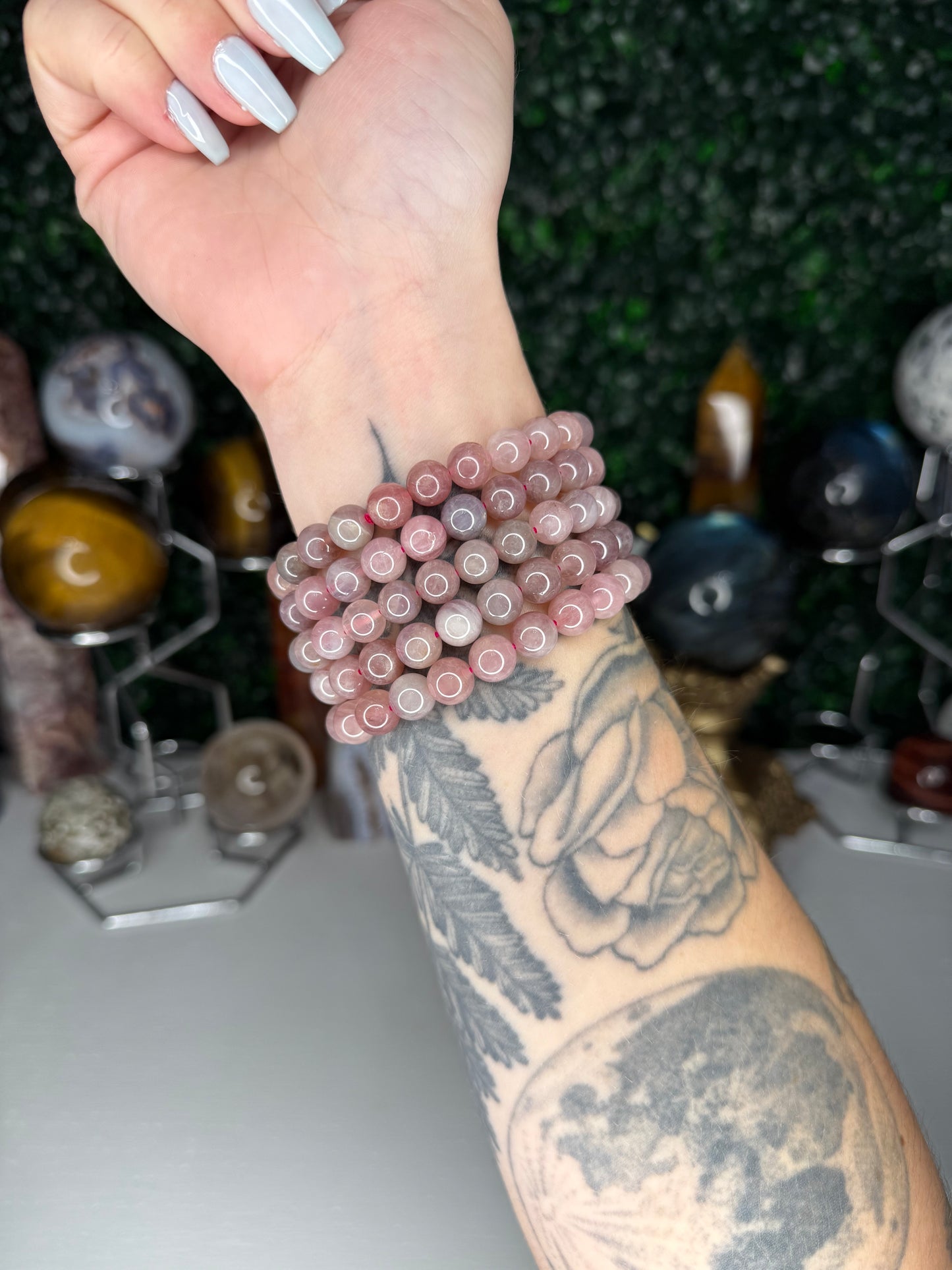 Purple Rose Quartz Bracelets