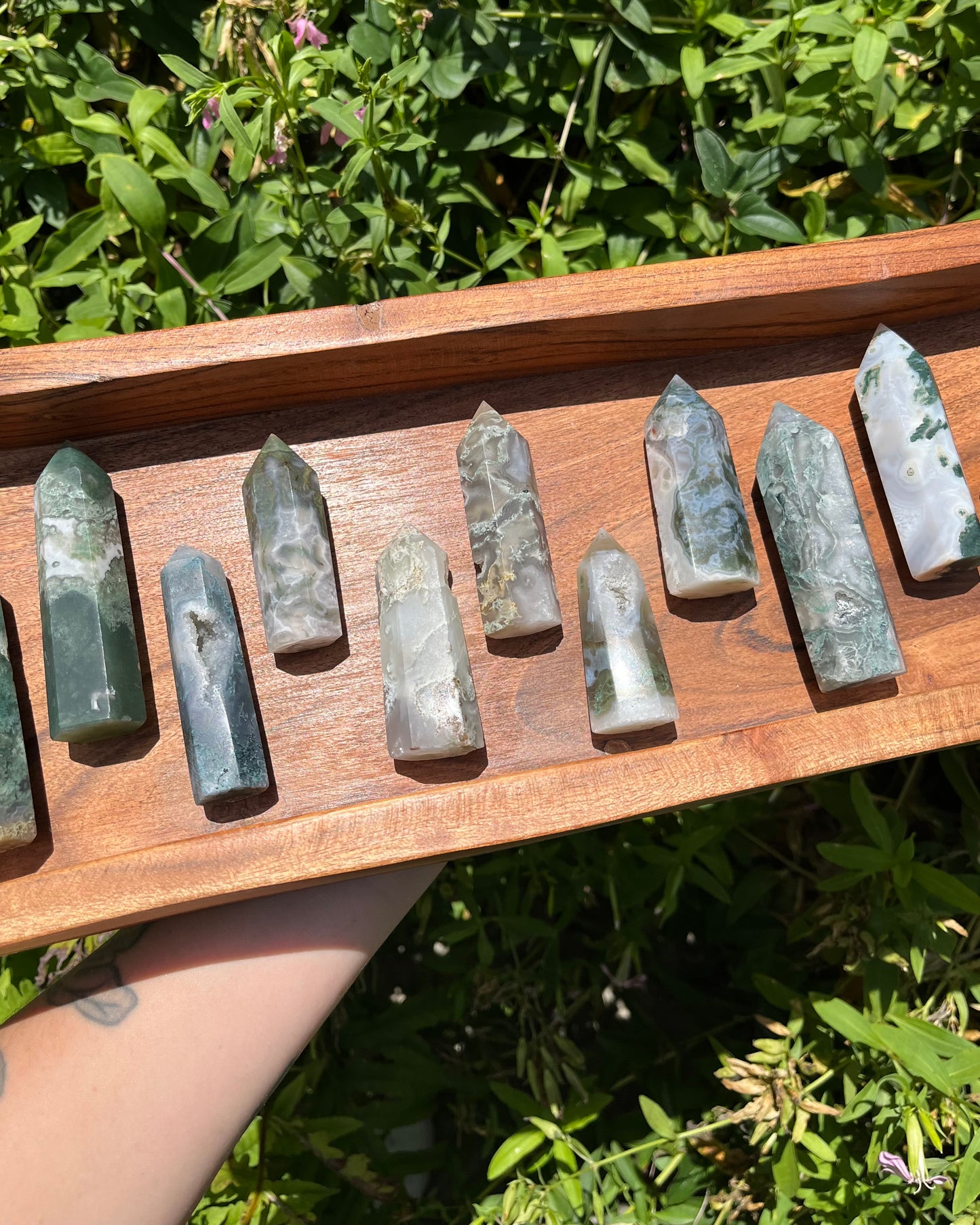 Moss Agate Points