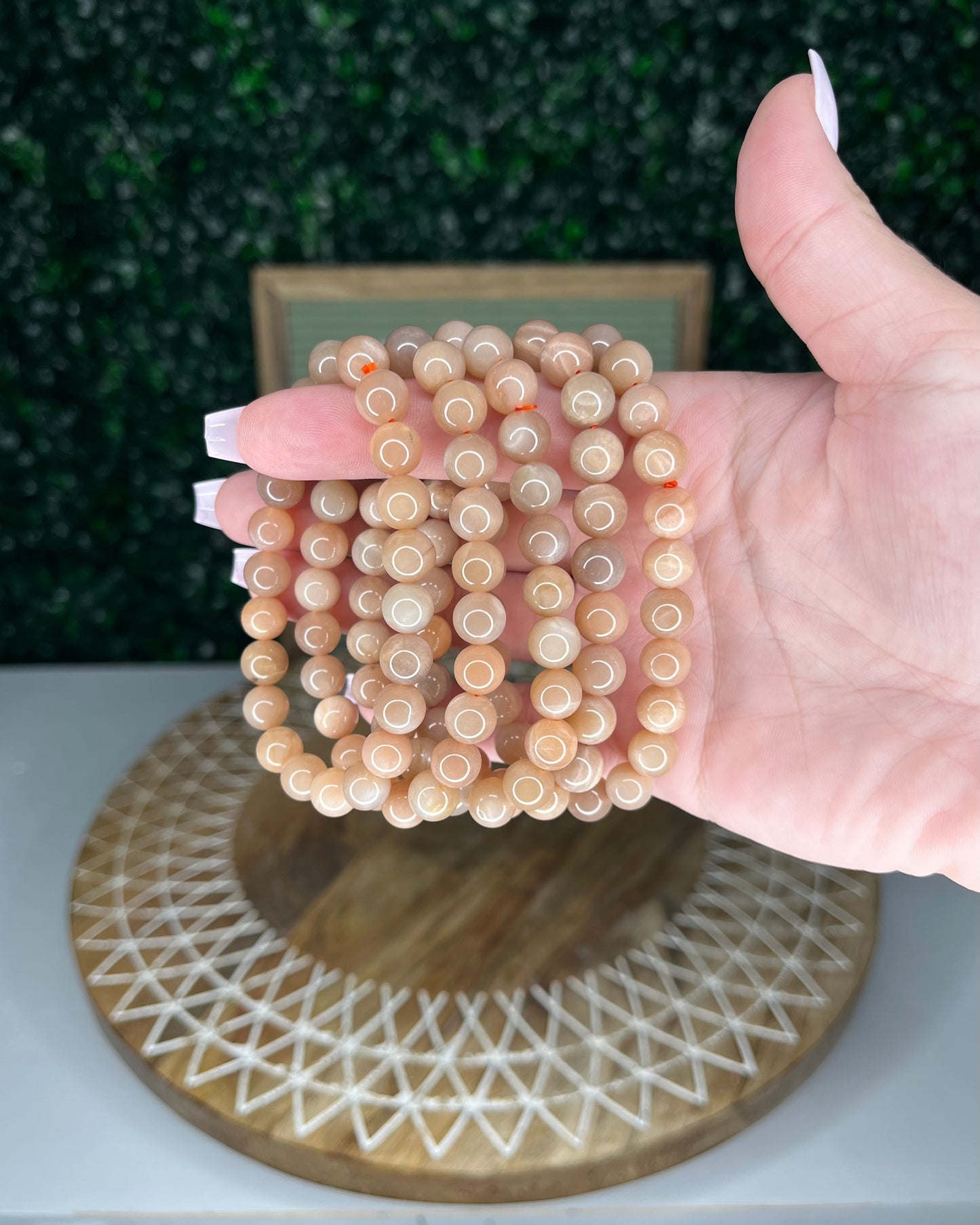 Peach Moonstone Bracelets