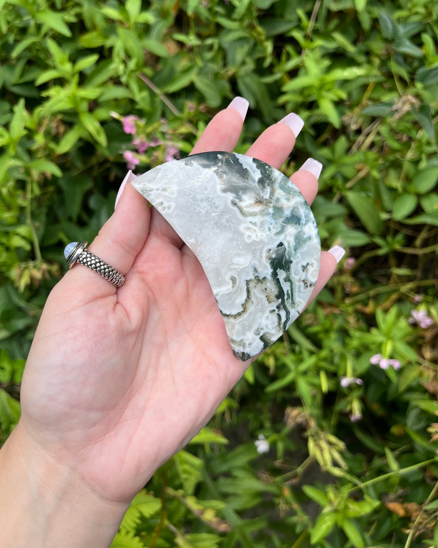 Moss Agate Moons