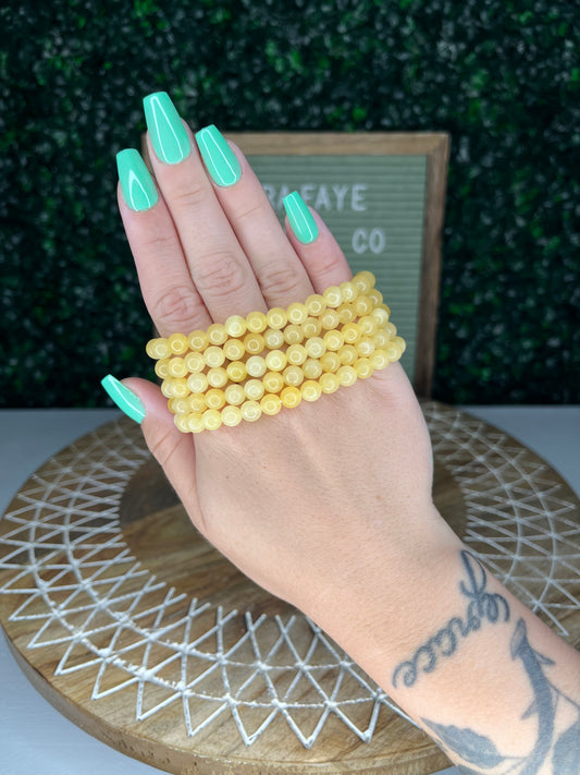 Yellow Calcite Bracelets