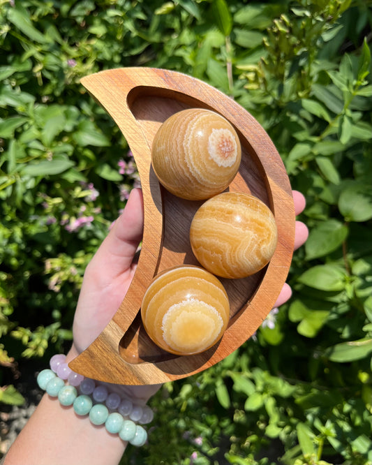 Orange Calcite Spheres