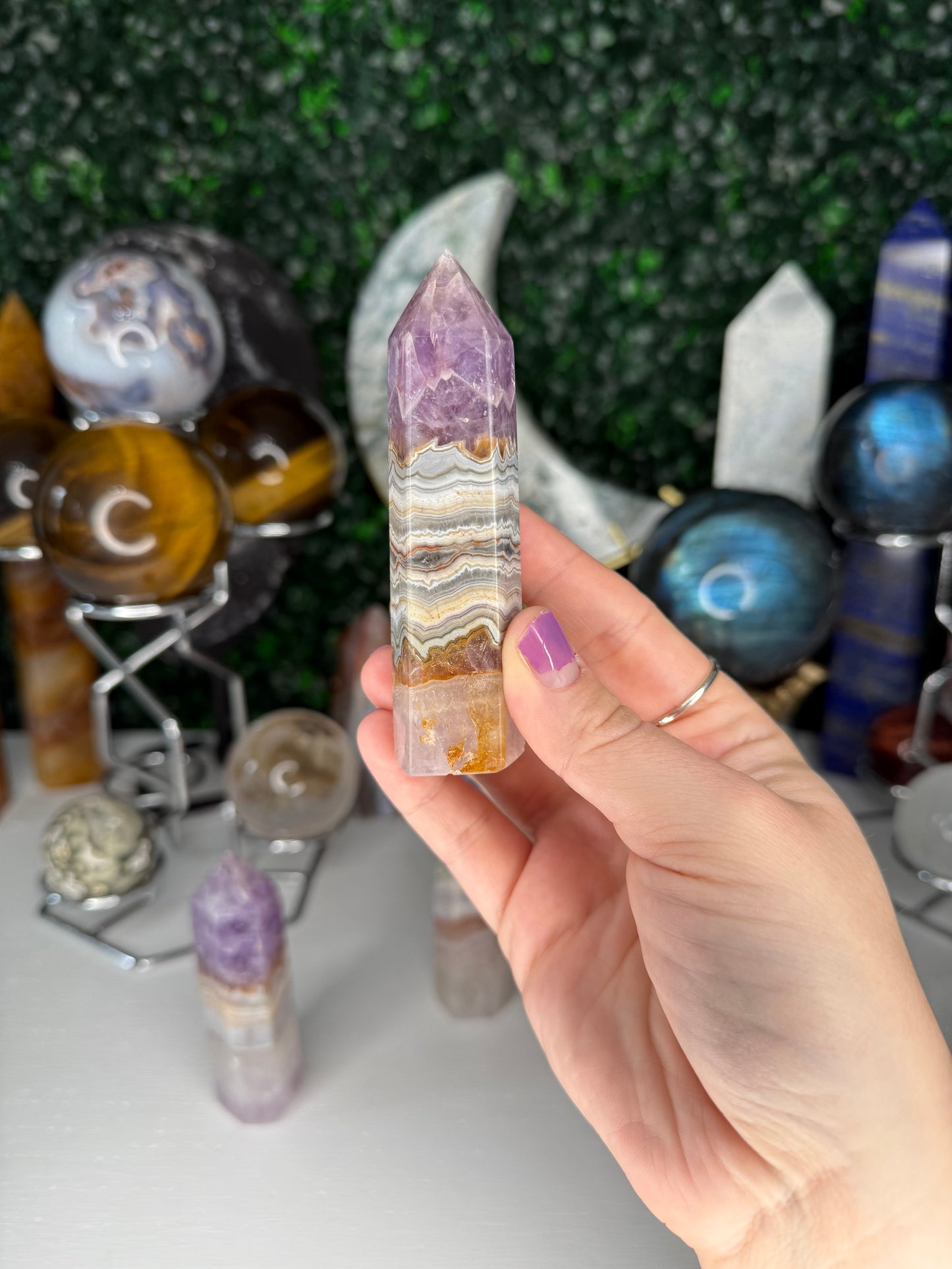 Amethyst Crazy Lace Agate Points