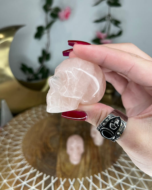 Rose Quartz Skulls