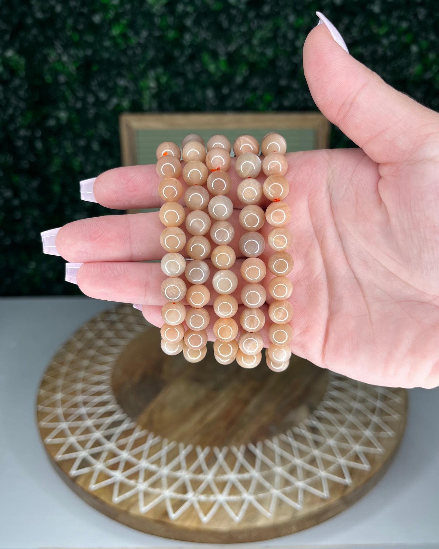 Peach Moonstone Bracelets