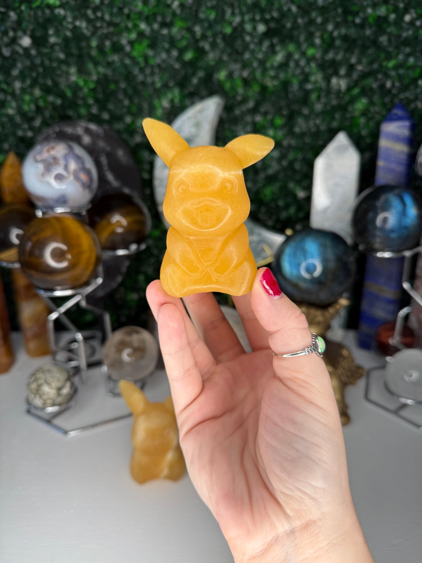 Orange Calcite Pikachus