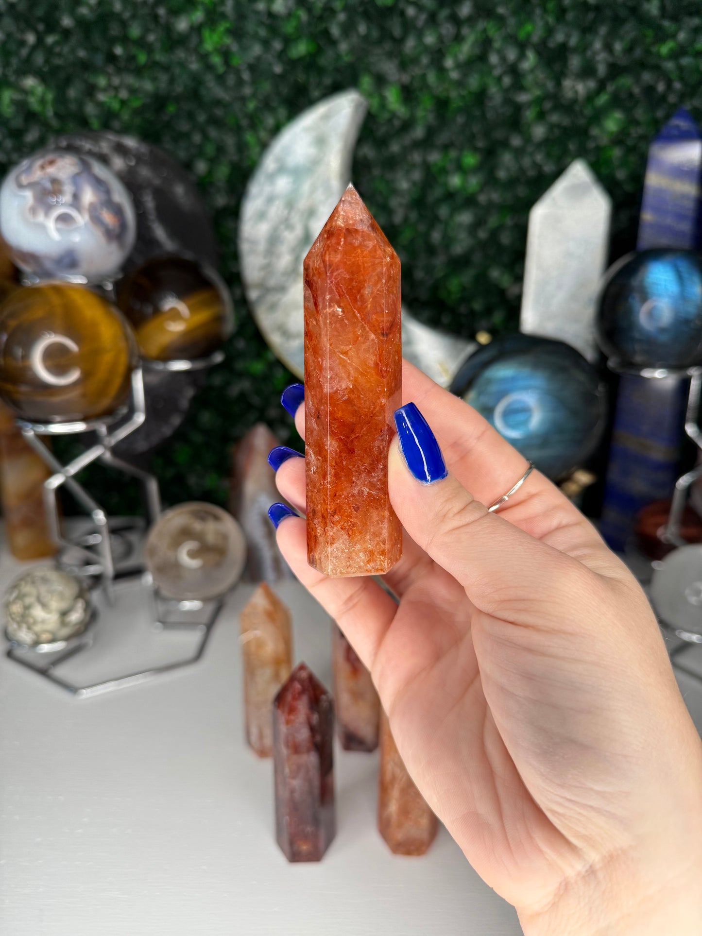 Fire Quartz Points