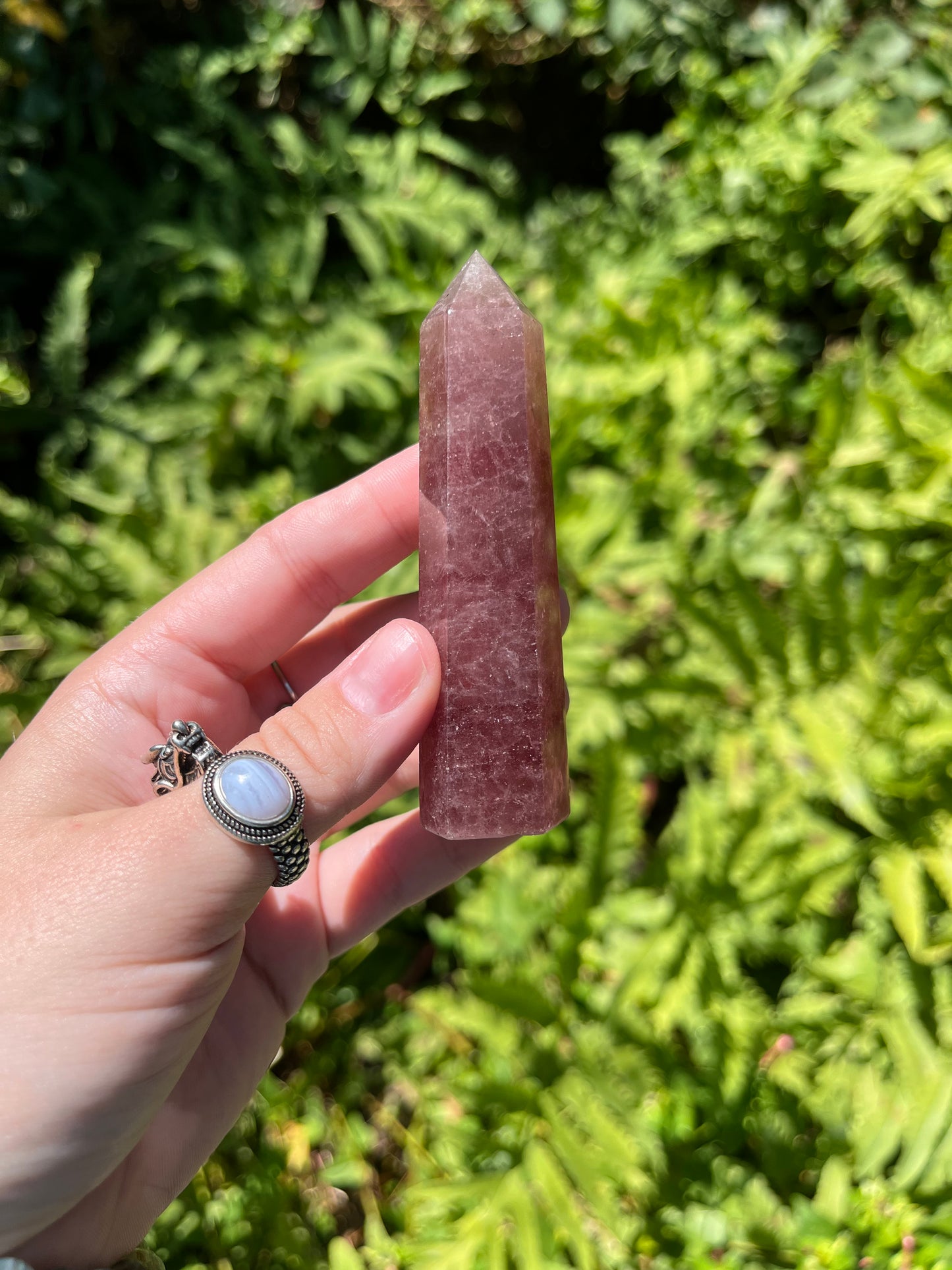 Strawberry Quartz Points