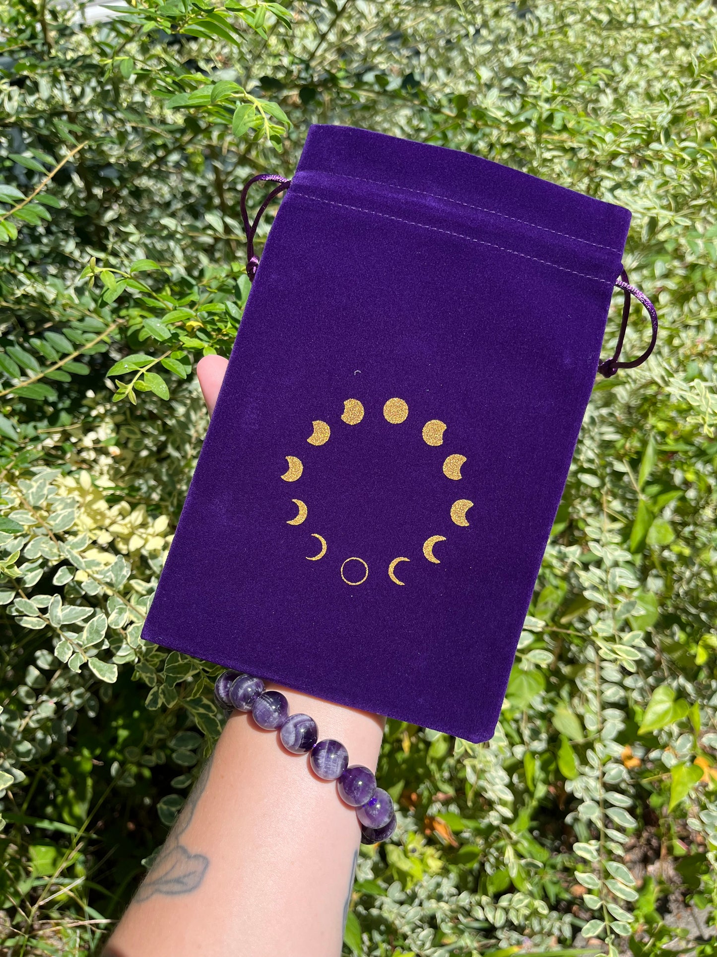 Purple Drawstring Pouch