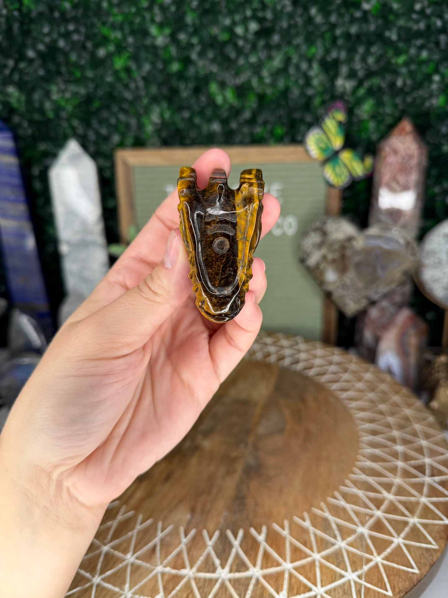 Tiger’s Eye Dragon Head