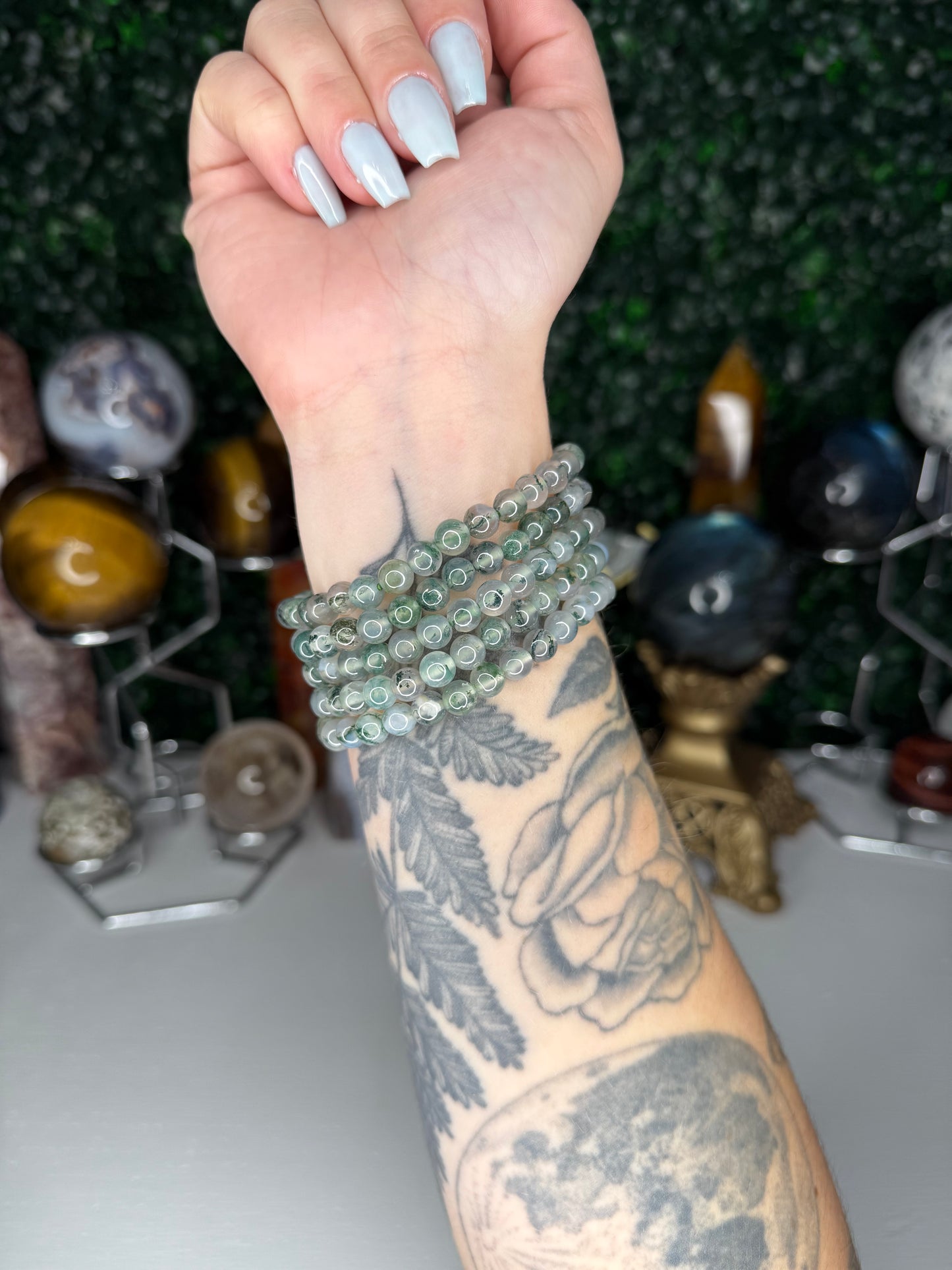 Moss Agate Bracelets