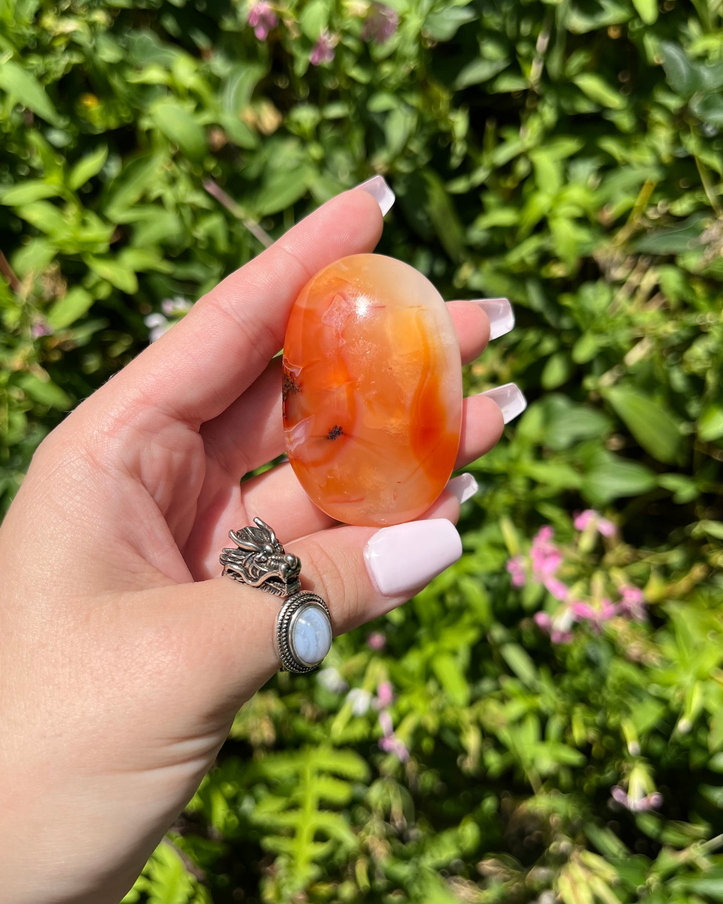 Carnelian Palm Stones