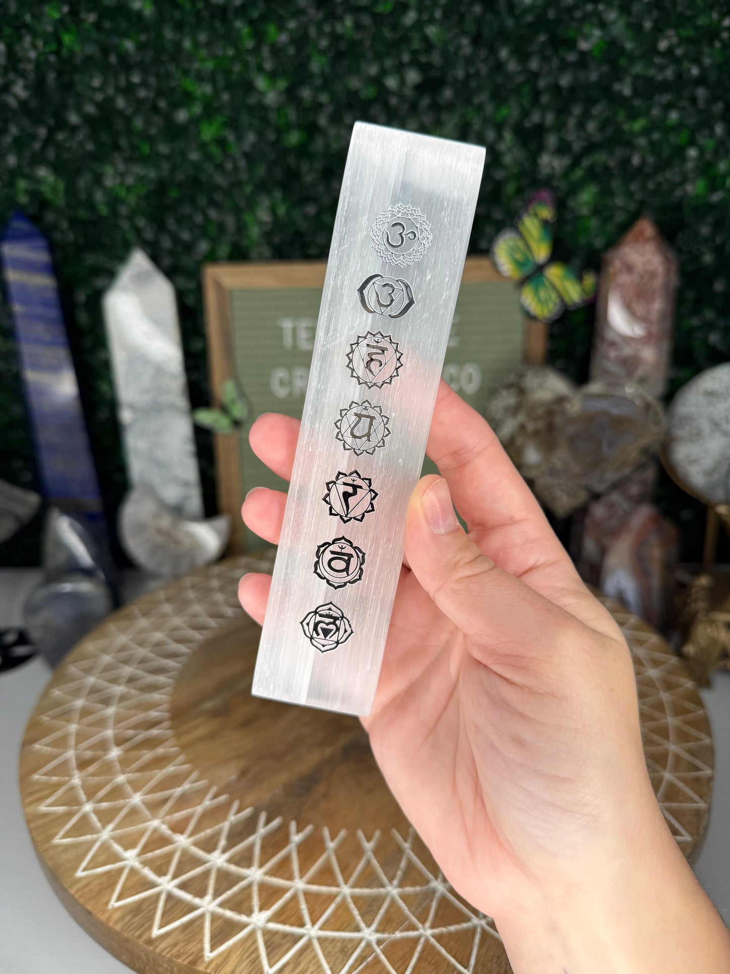 Selenite Chakra Charging Plates