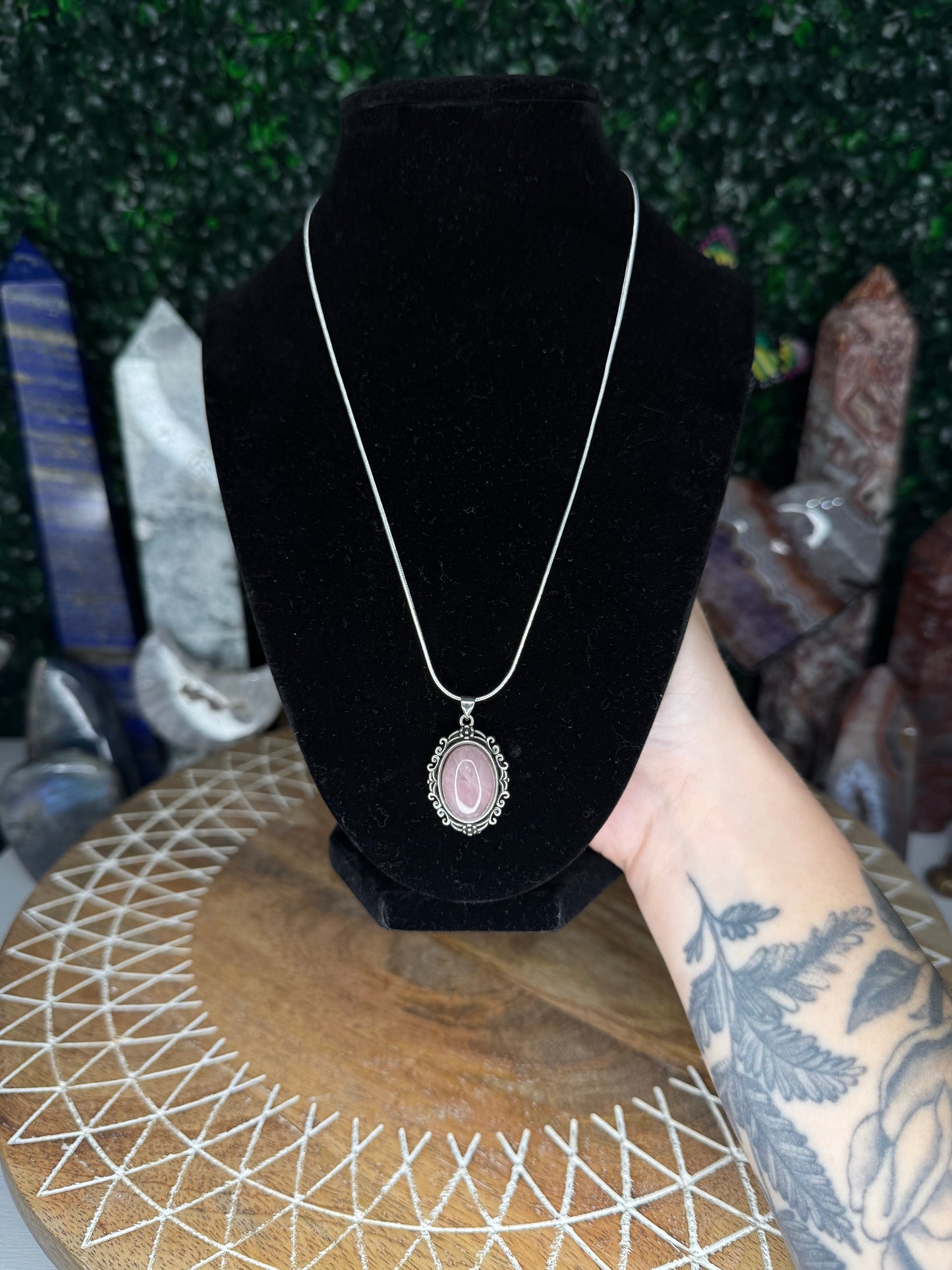 Purple Rose Quartz Necklaces