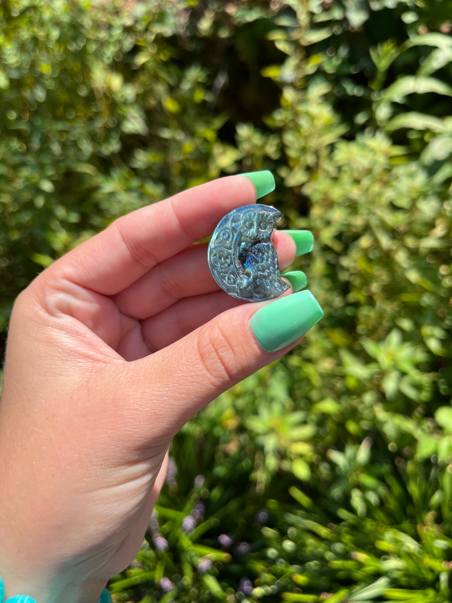 Labradorite Owl Carvings