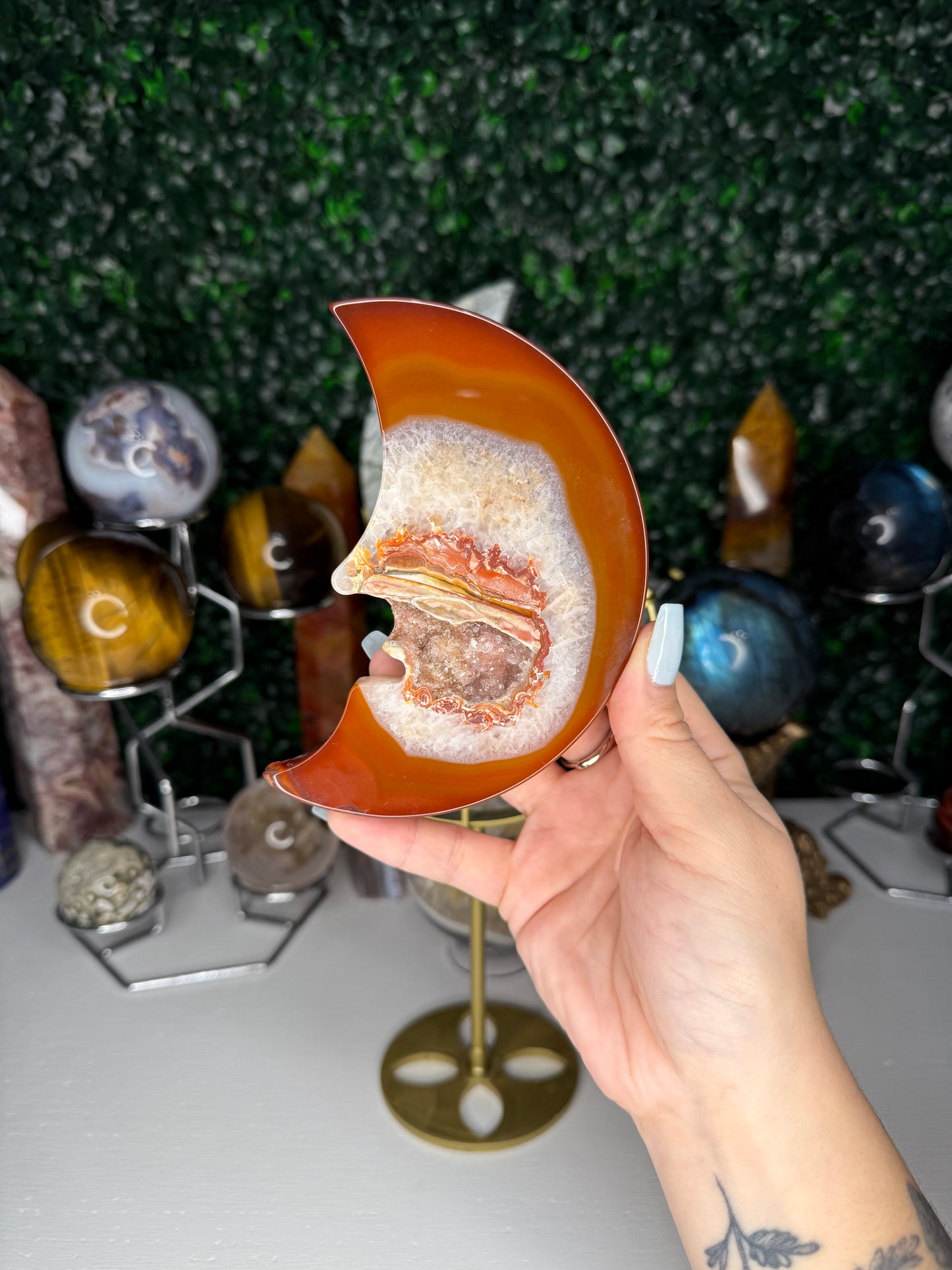 Carnelian Moon Face