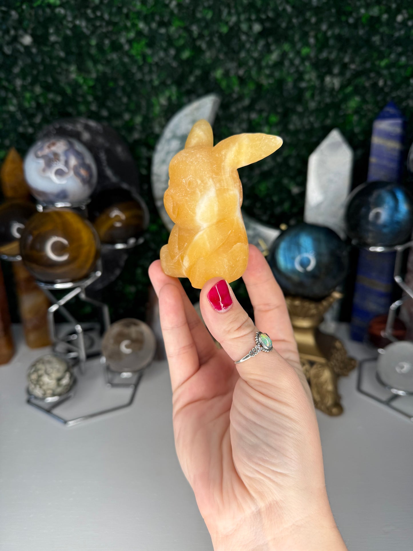 Orange Calcite Pikachus