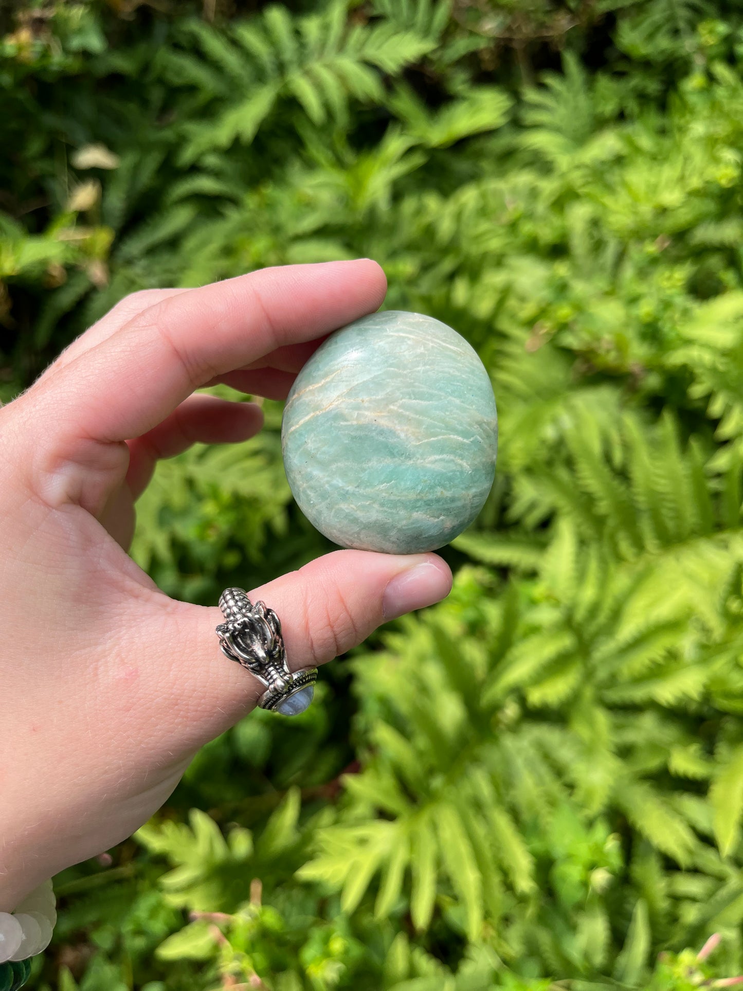 Amazonite Palm Stones