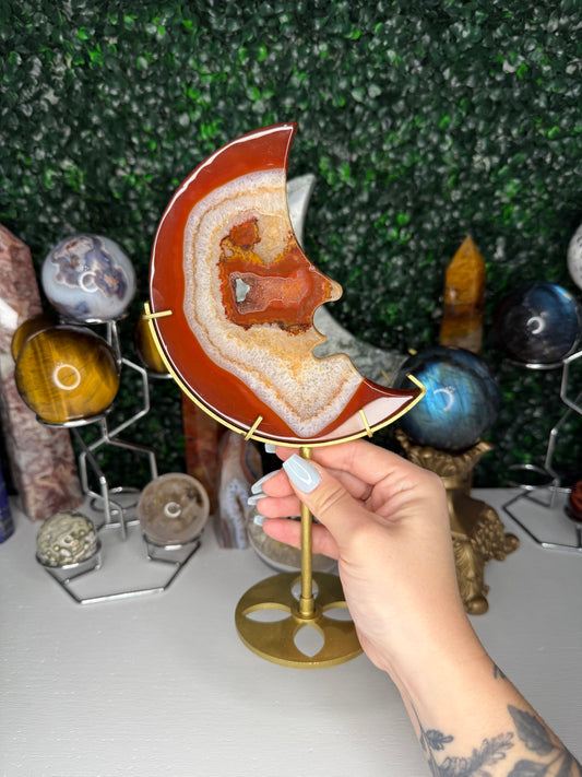 Carnelian Moon Face