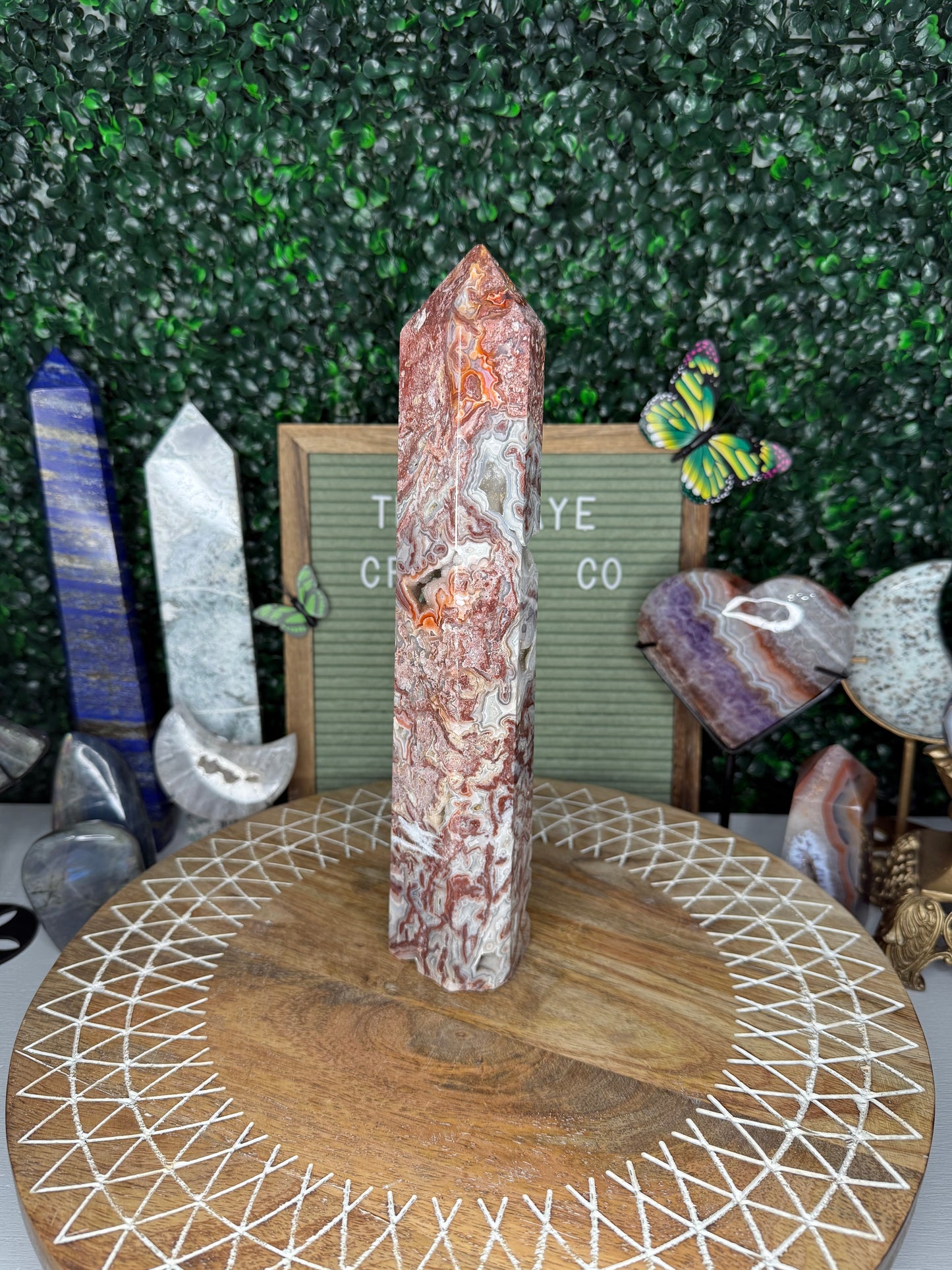 Crazy Lace Agate Tower