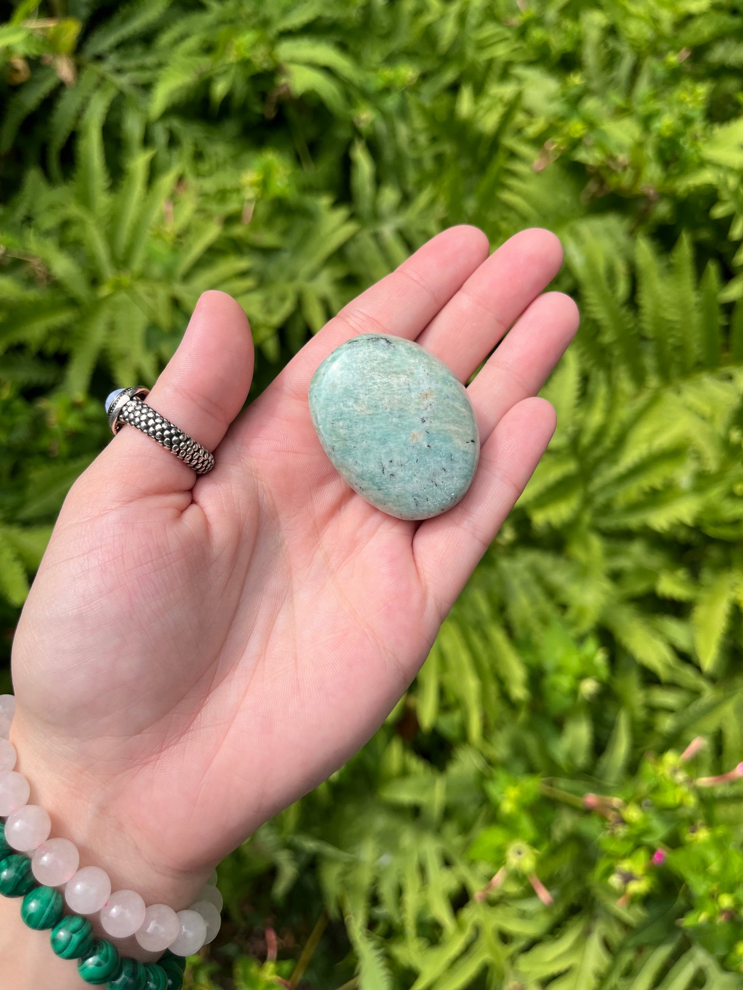 Amazonite Palm Stones