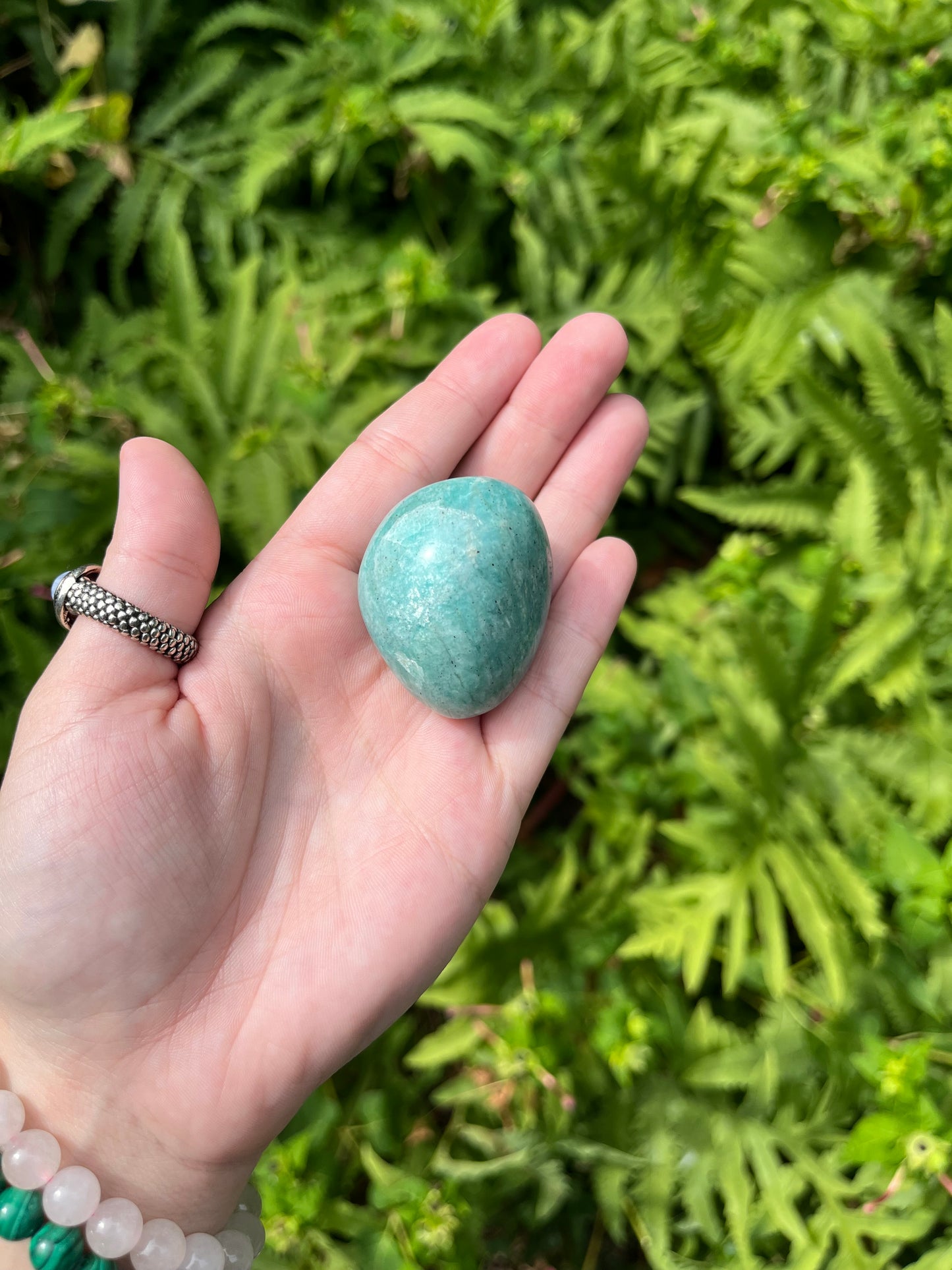 Amazonite Palm Stones