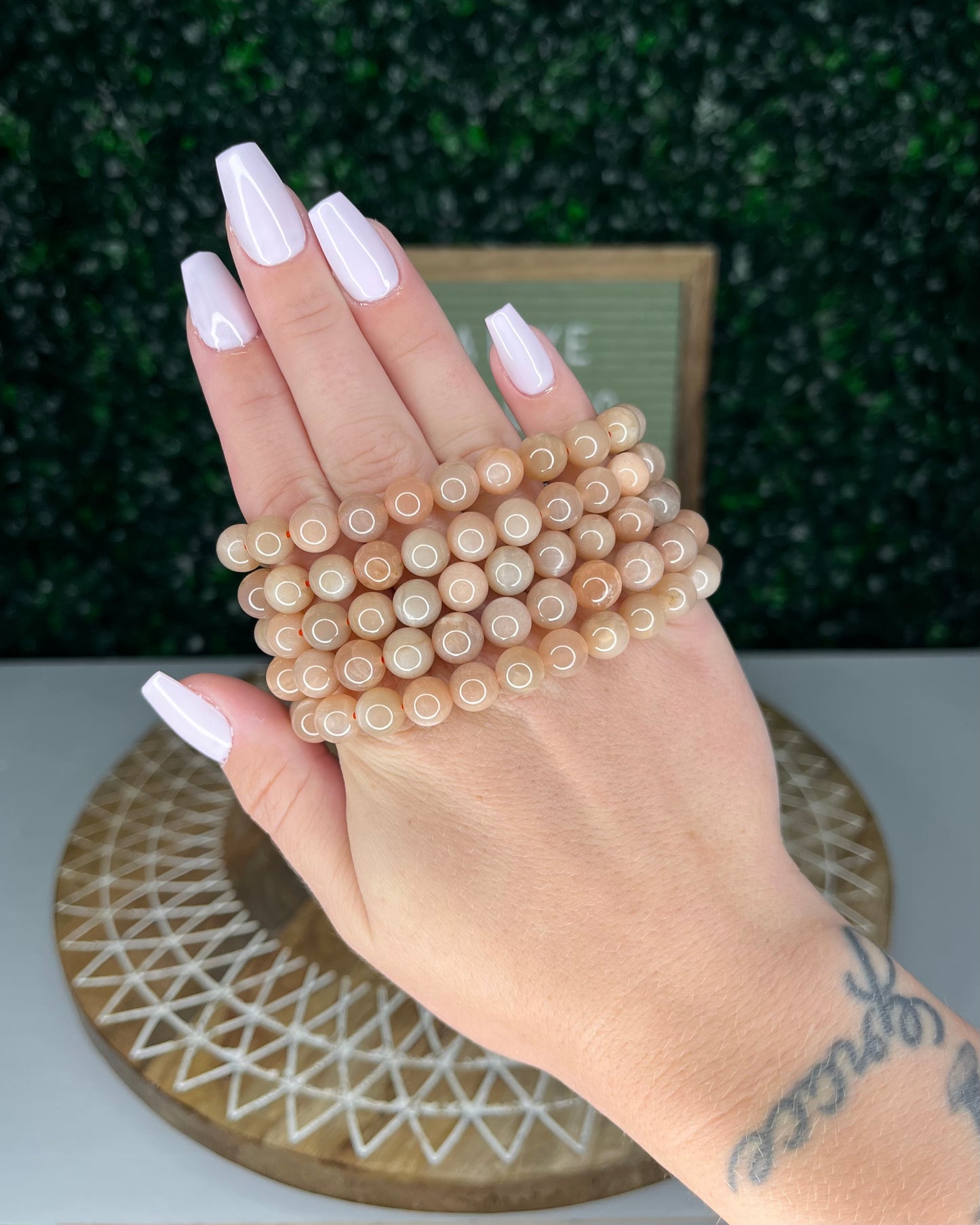 Peach Moonstone Bracelets