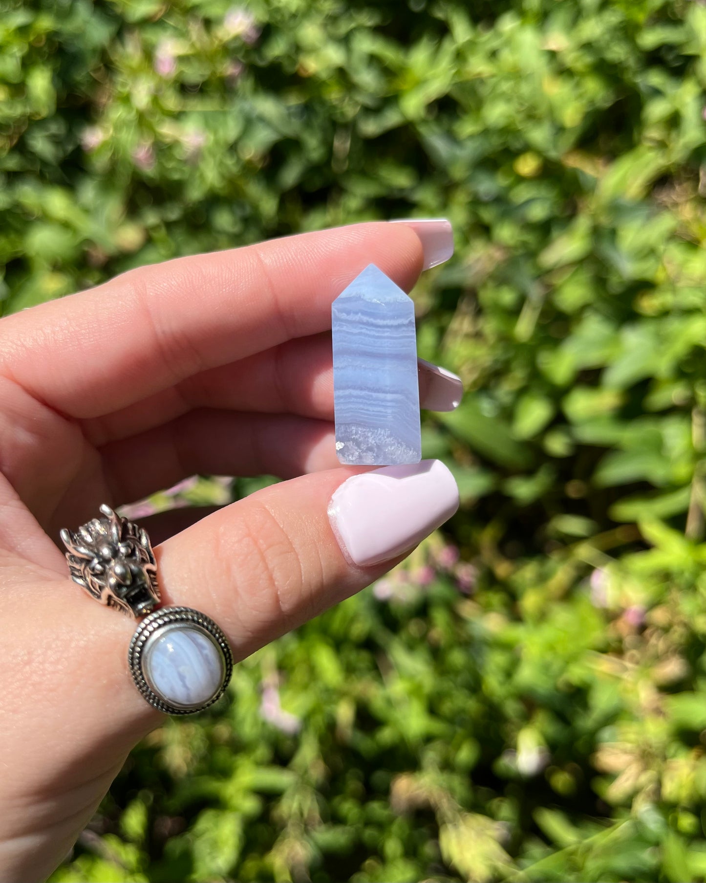 Blue Lace Agate Points