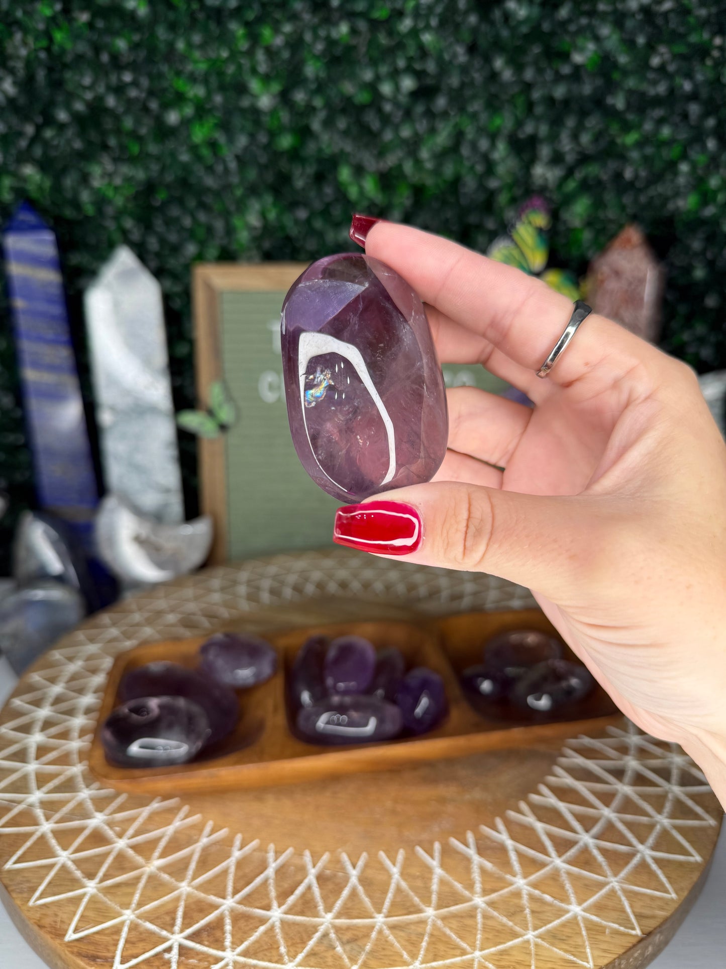 Amethyst Palm Stones